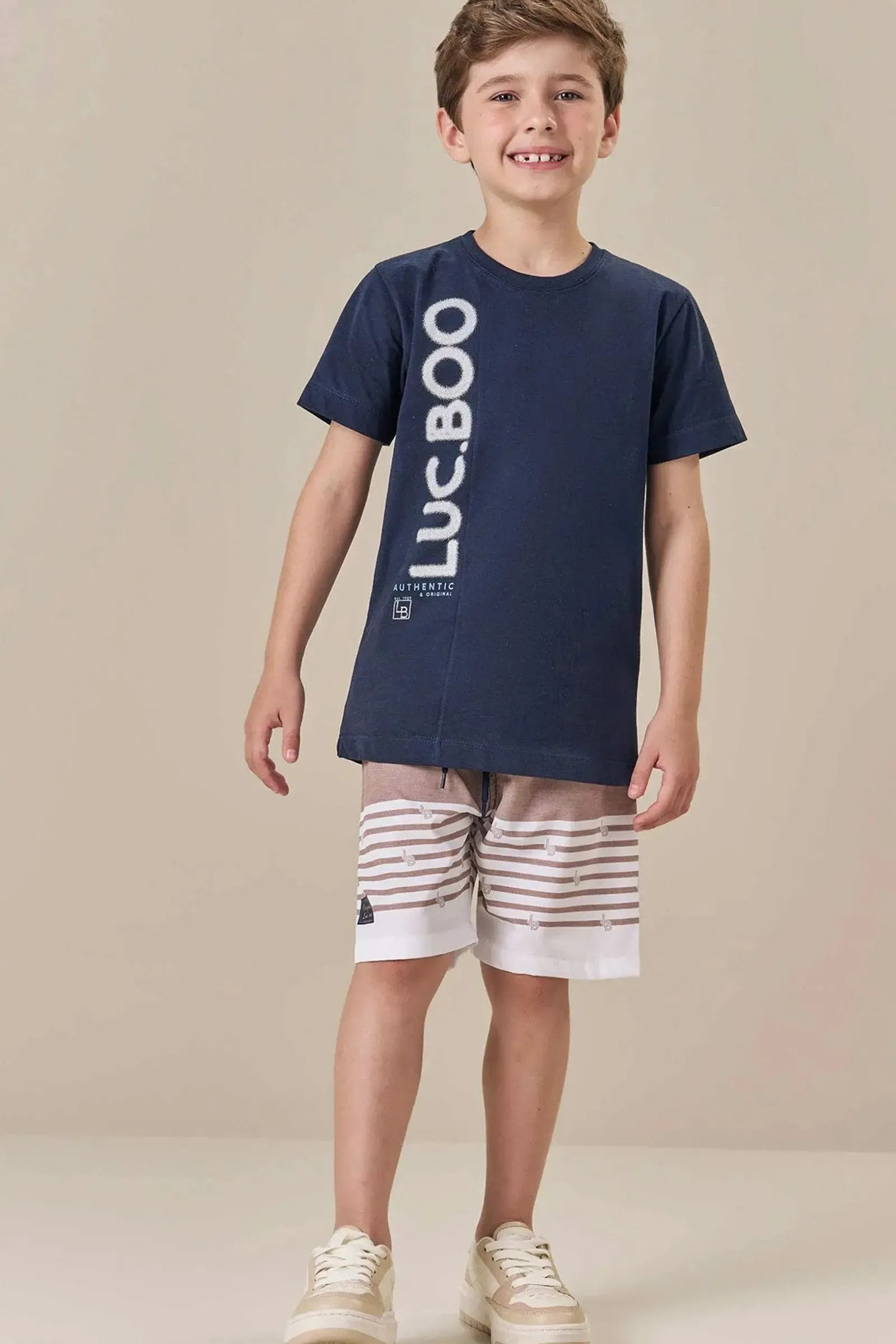 Bermuda em Nylon Ergonomic com Elastano 84222 LucBoo Infantil Menino