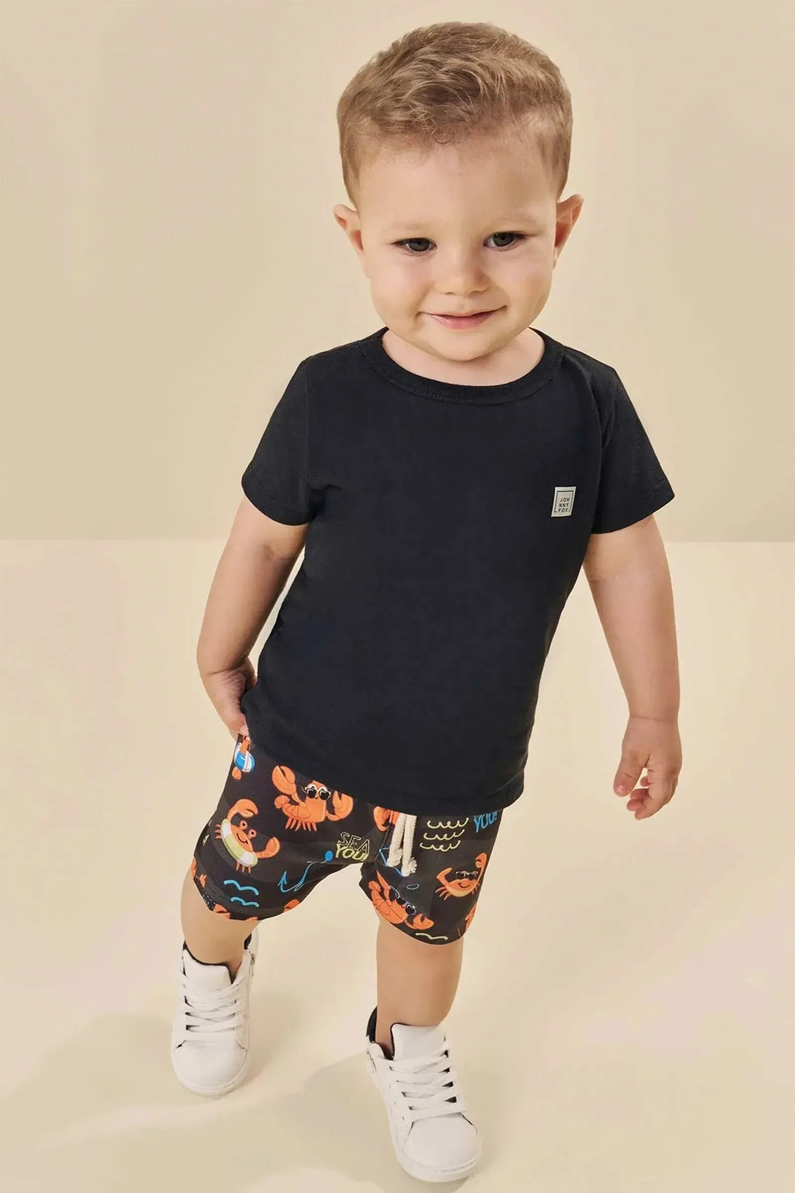 Bermuda em Nylon Ergonomic com Elastano 84974 Johnny Fox Bebê Menino