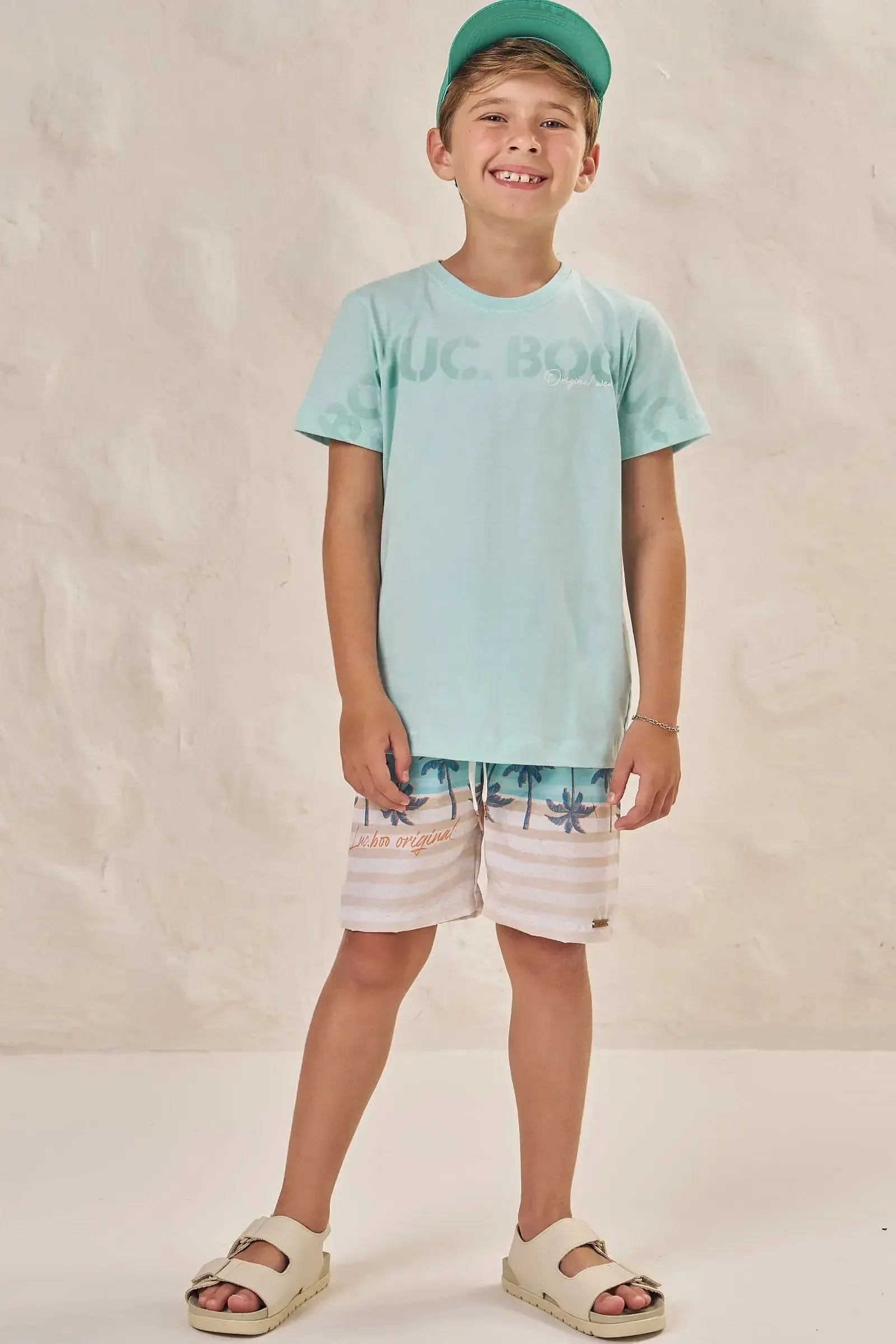 Bermuda em Nylon Ergonomic com Elastano 86977 LucBoo Infantil Menino