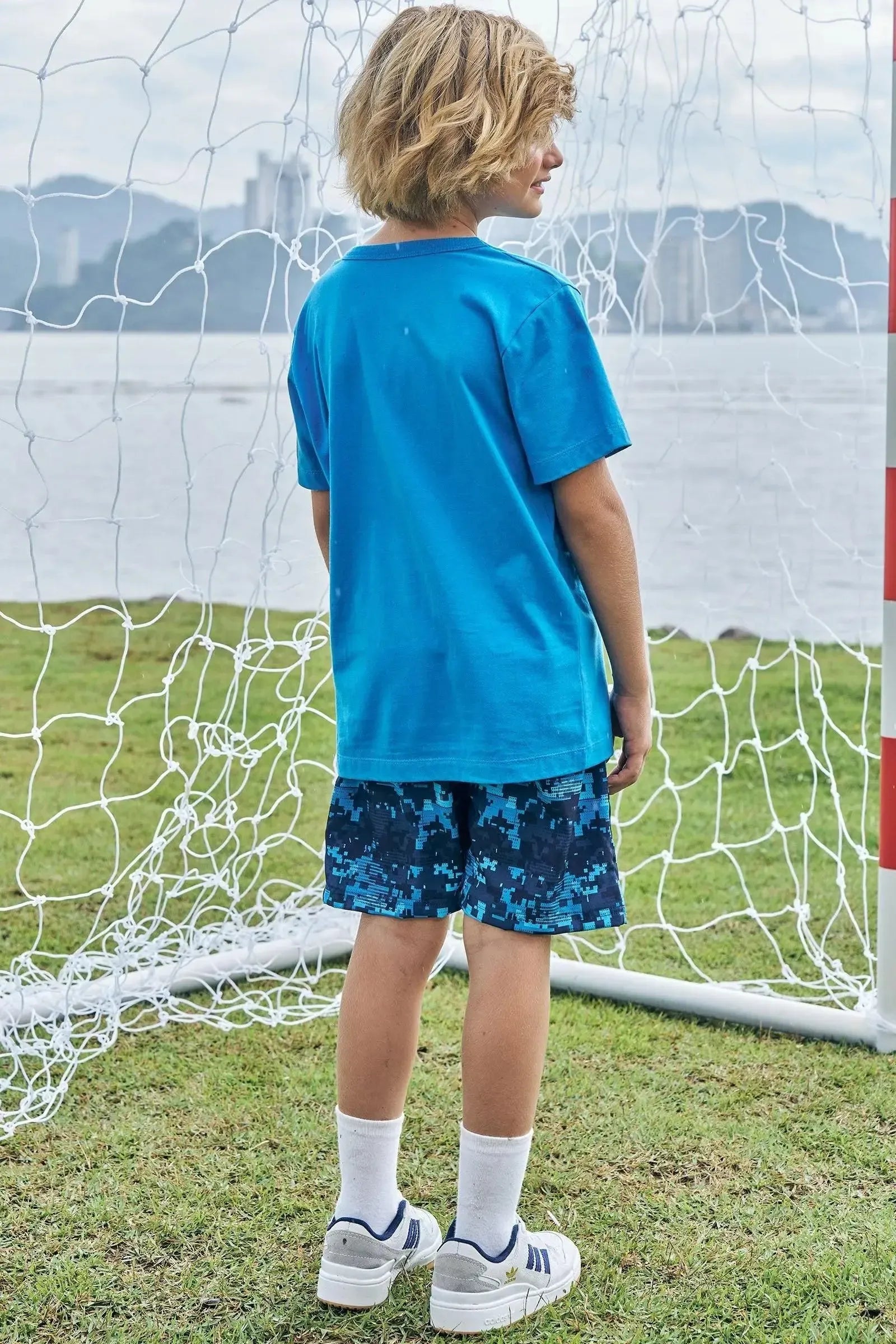 Bermuda em Nylon Ergonomic com Elastano 87471 Johnny Fox Teen Menino