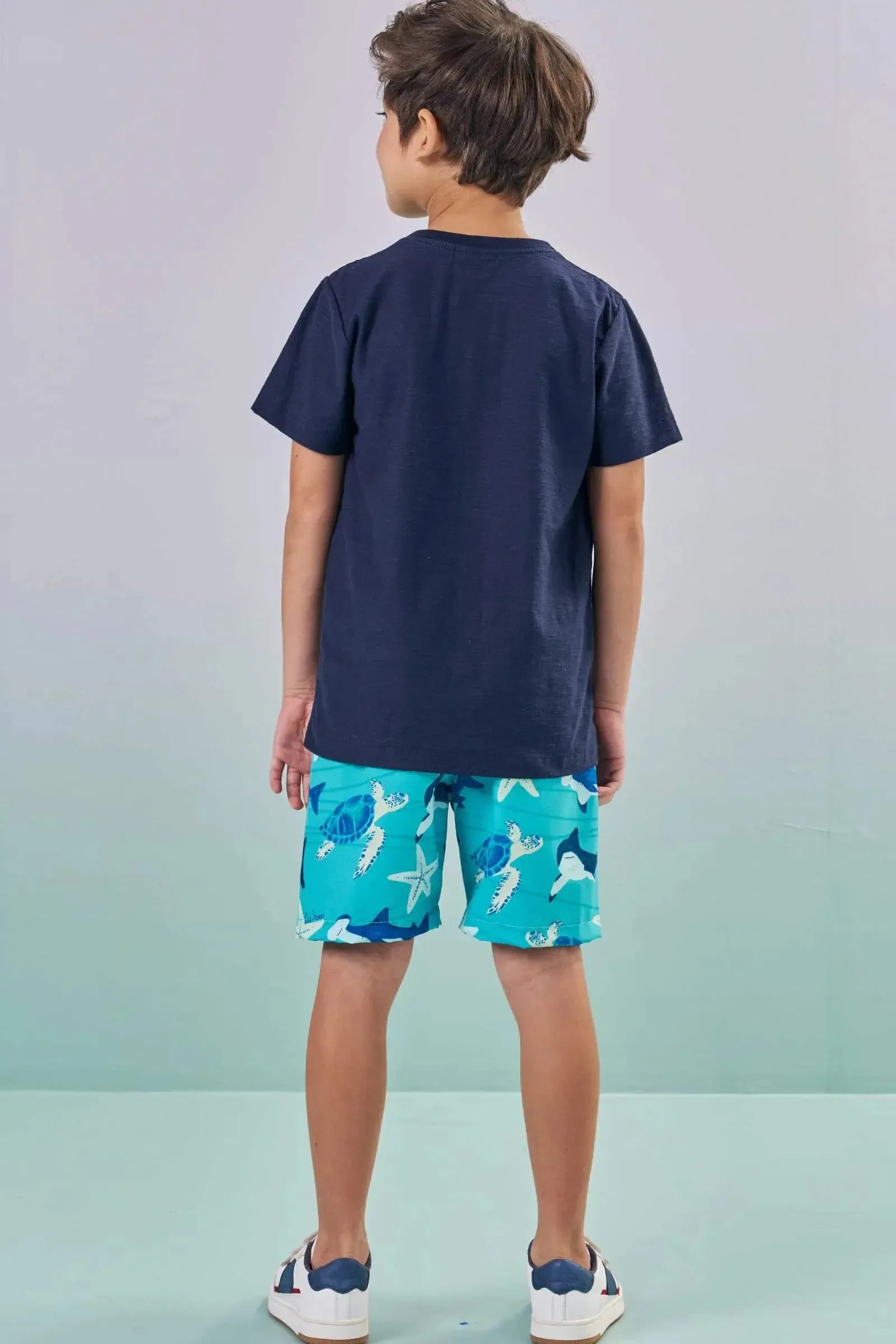 Bermuda em Nylon Ergonomic com Elastano 88823 LucBoo Infantil Menino