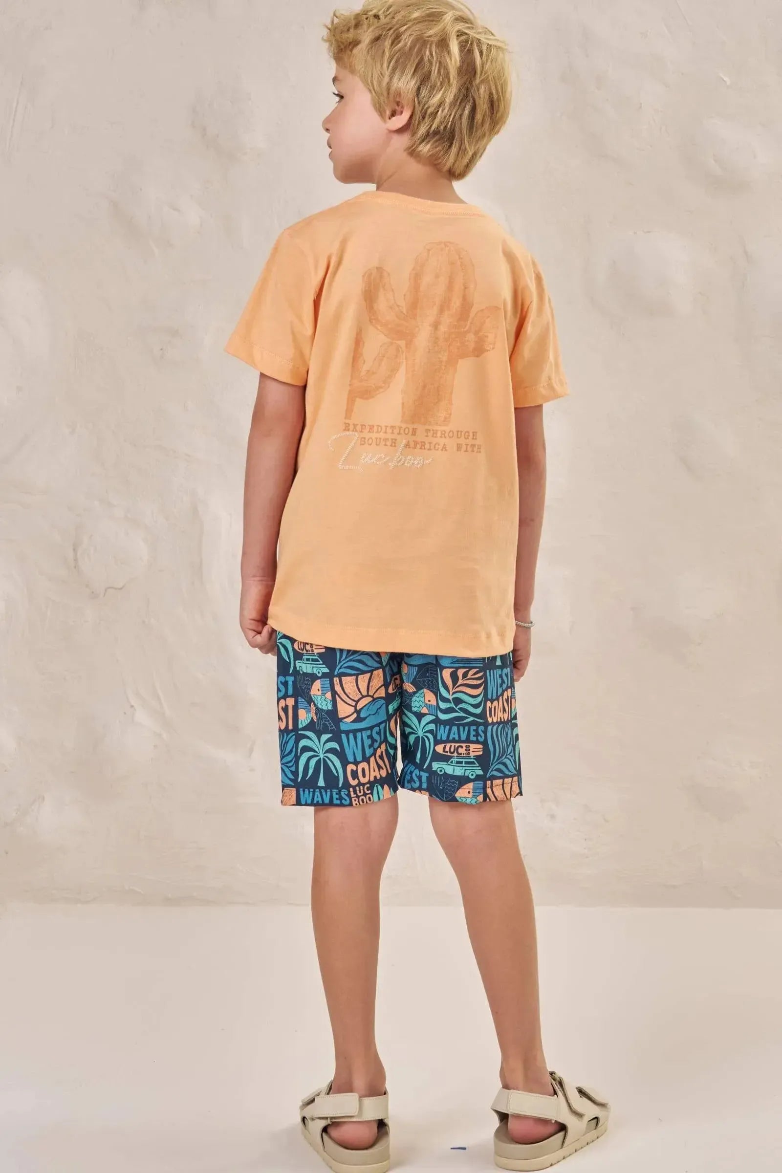 Bermuda em Nylon Ergonomic com Elastano 88928 LucBoo Infantil Menino