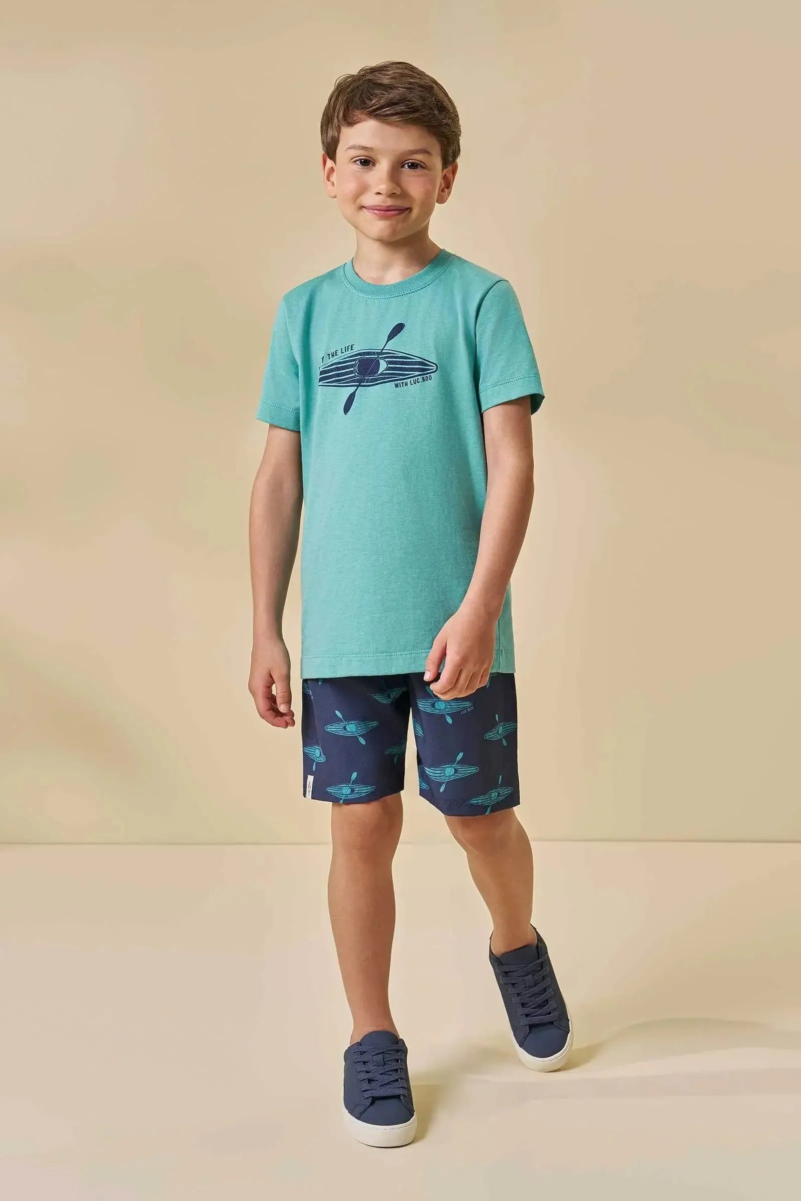 Bermuda em Nylon Ergonomic com Elastano 95649 LucBoo Infantil Menino