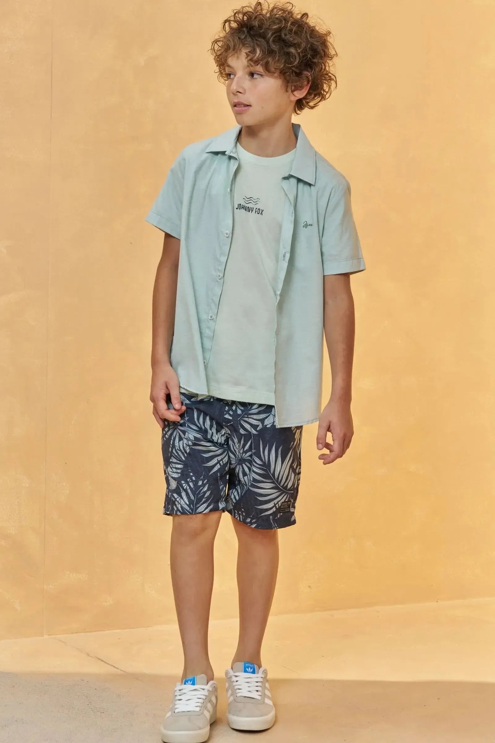 Bermuda em Nylon Ergonomic com Elastano 96700 Johnny Fox Teen Menino