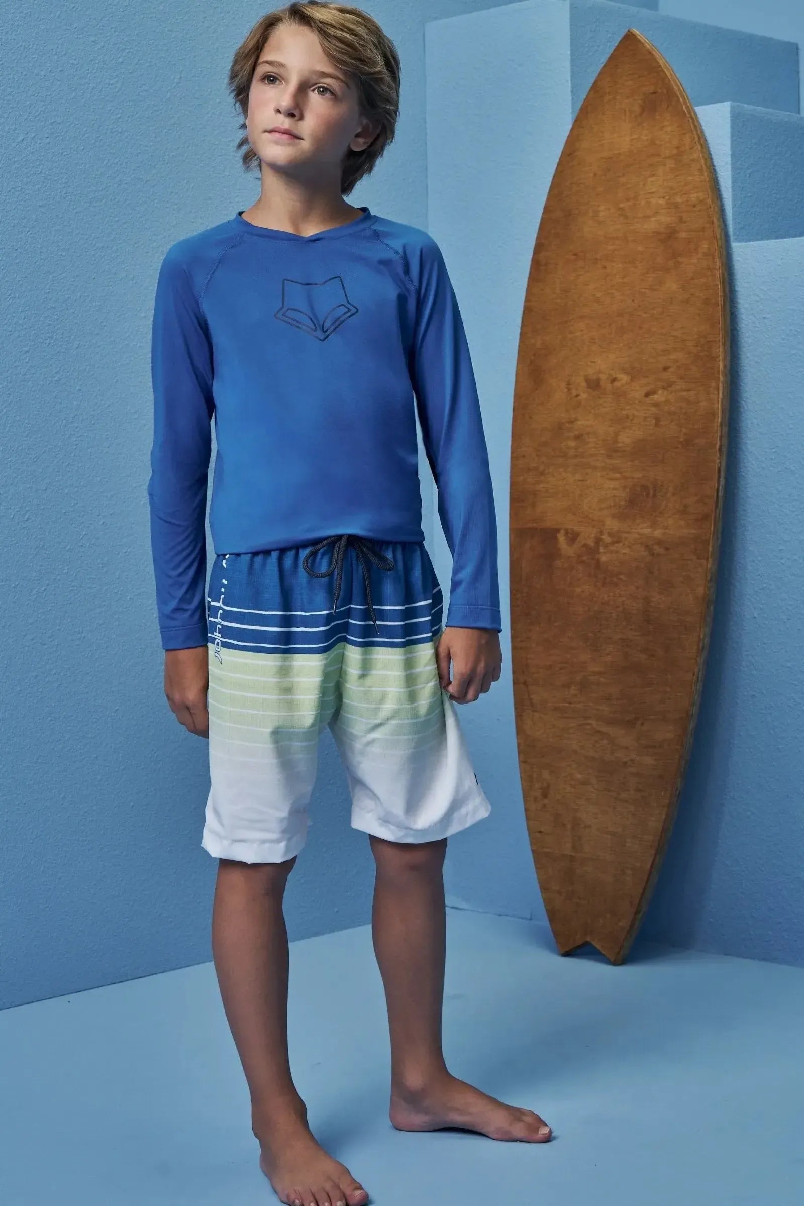 Bermuda em Nylon Ergonomic com Elastano 99029 Johnny Fox Teen Menino