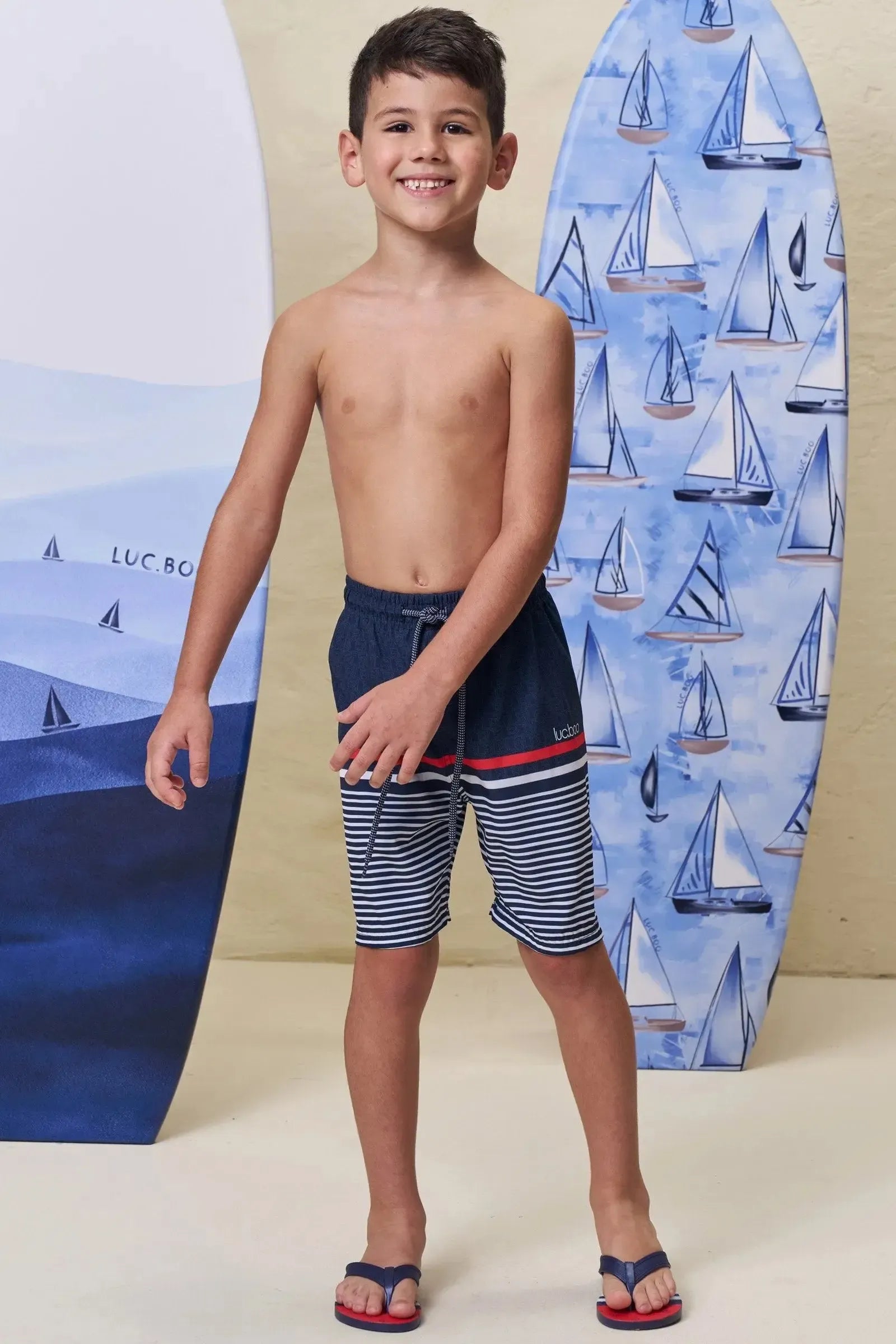 Bermuda em Nylon Ergonomic com Elastano 99569 LucBoo Infantil Menino