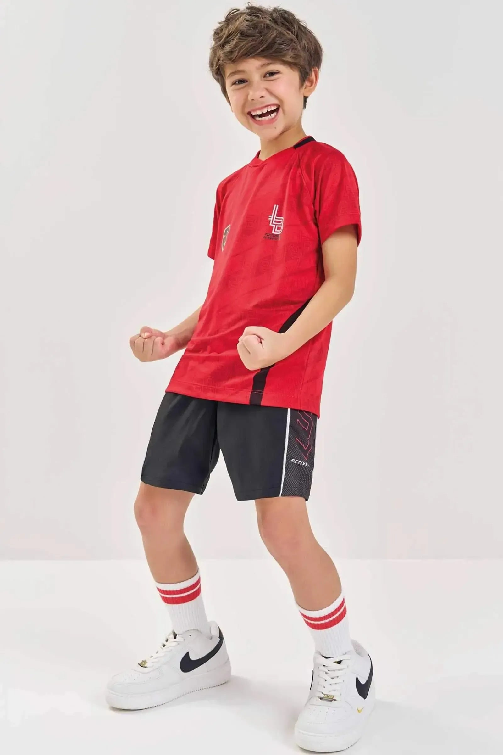 Bermuda em Nylon Hidronatic com Elastano 88002 LucBoo Infantil Menino