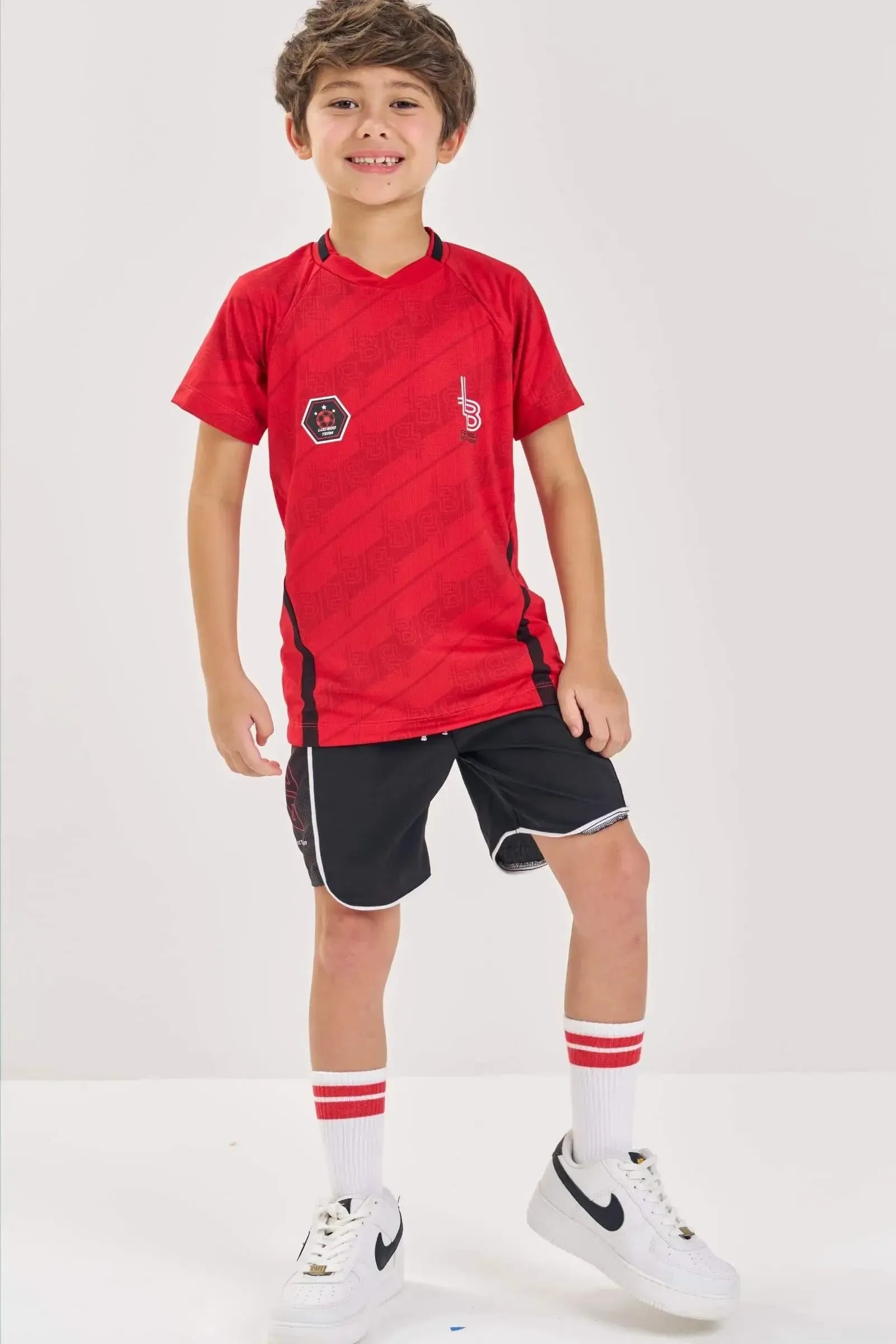 Bermuda em Nylon Hidronatic com Elastano 88002 LucBoo Infantil Menino