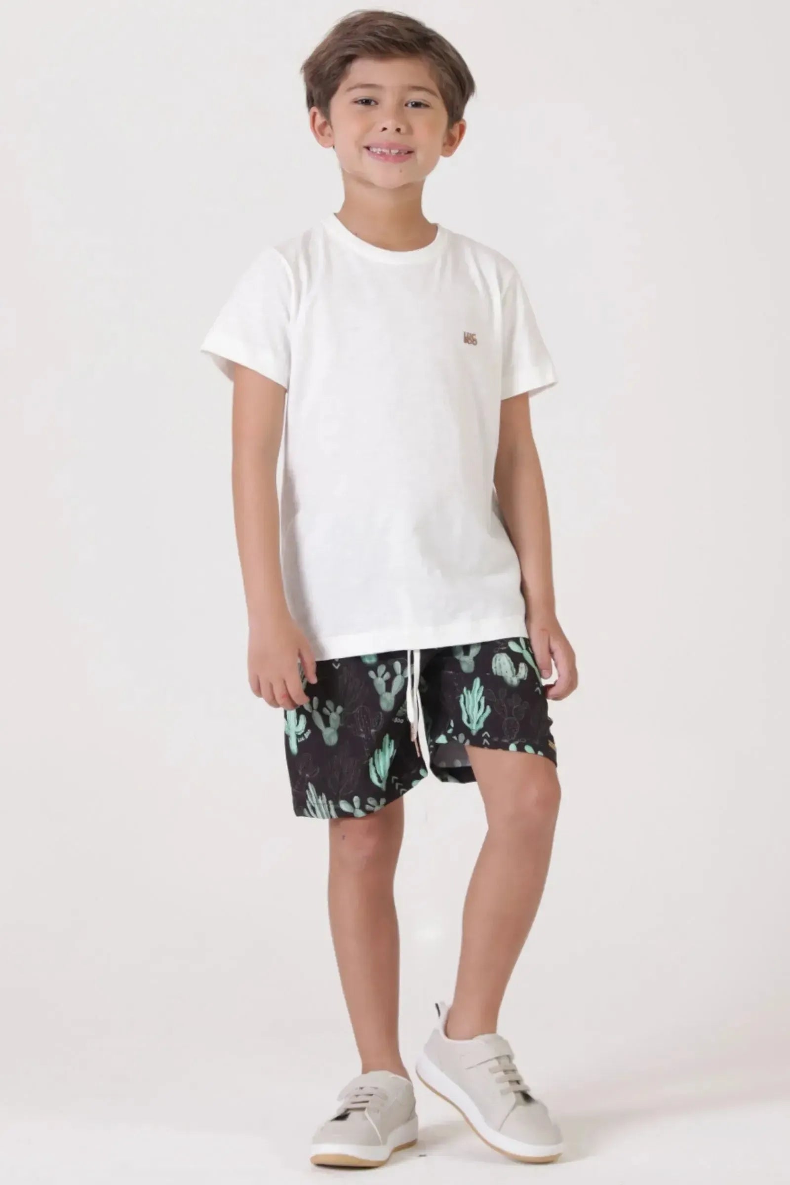 Bermuda em Nylon Hidronatic Twill com Elastano 88932 LucBoo Infantil Menino