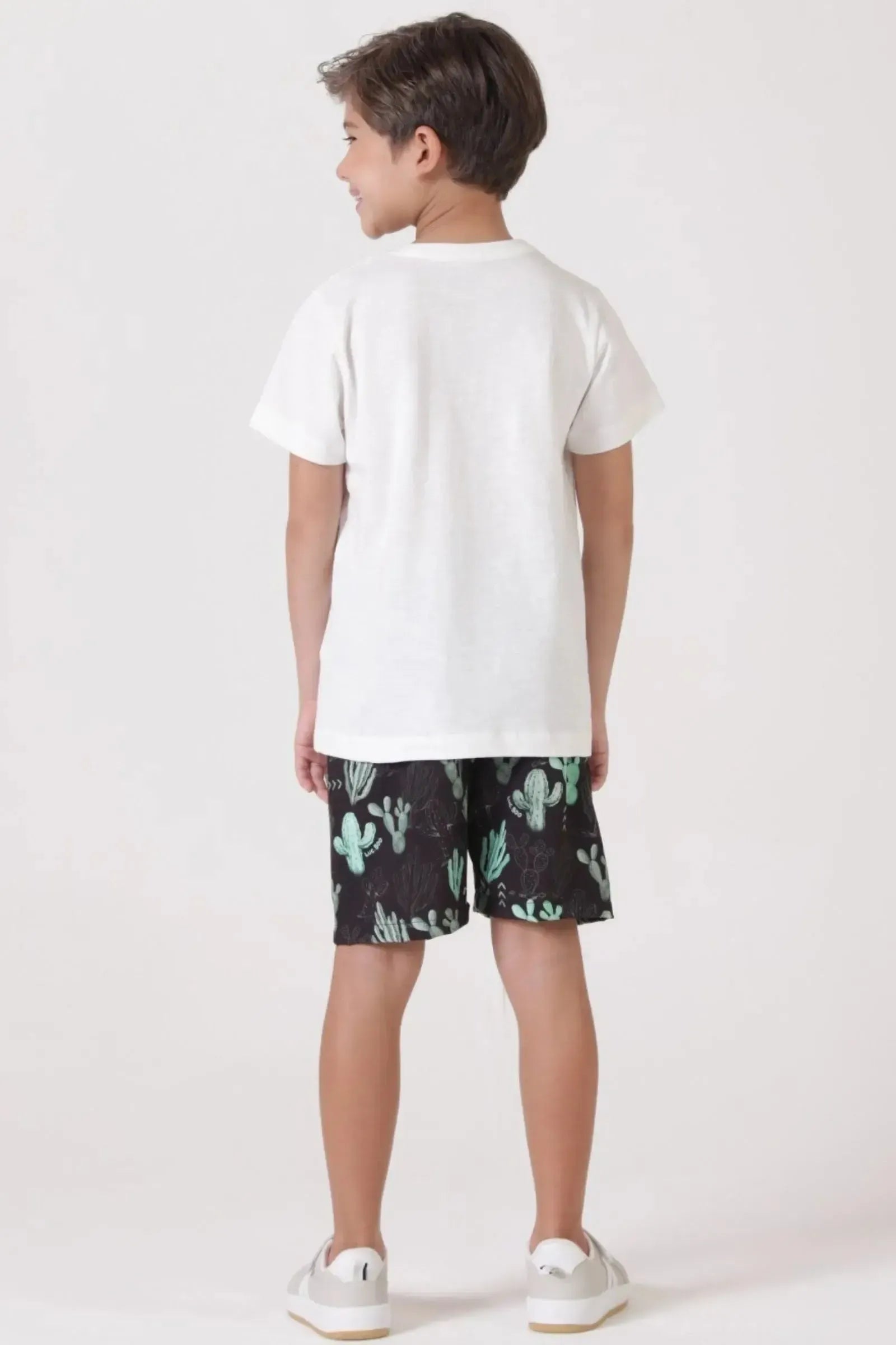 Bermuda em Nylon Hidronatic Twill com Elastano 88932 LucBoo Infantil Menino