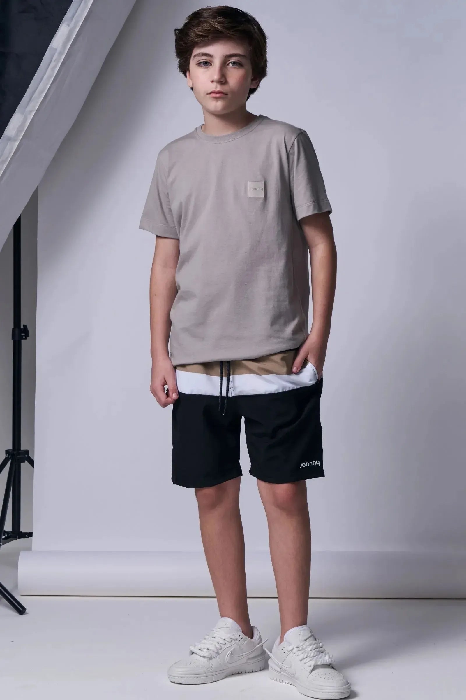 Bermuda em Nylon Hydronatic Supersoft com Elastano 96373 Johnny Fox Teen Menino