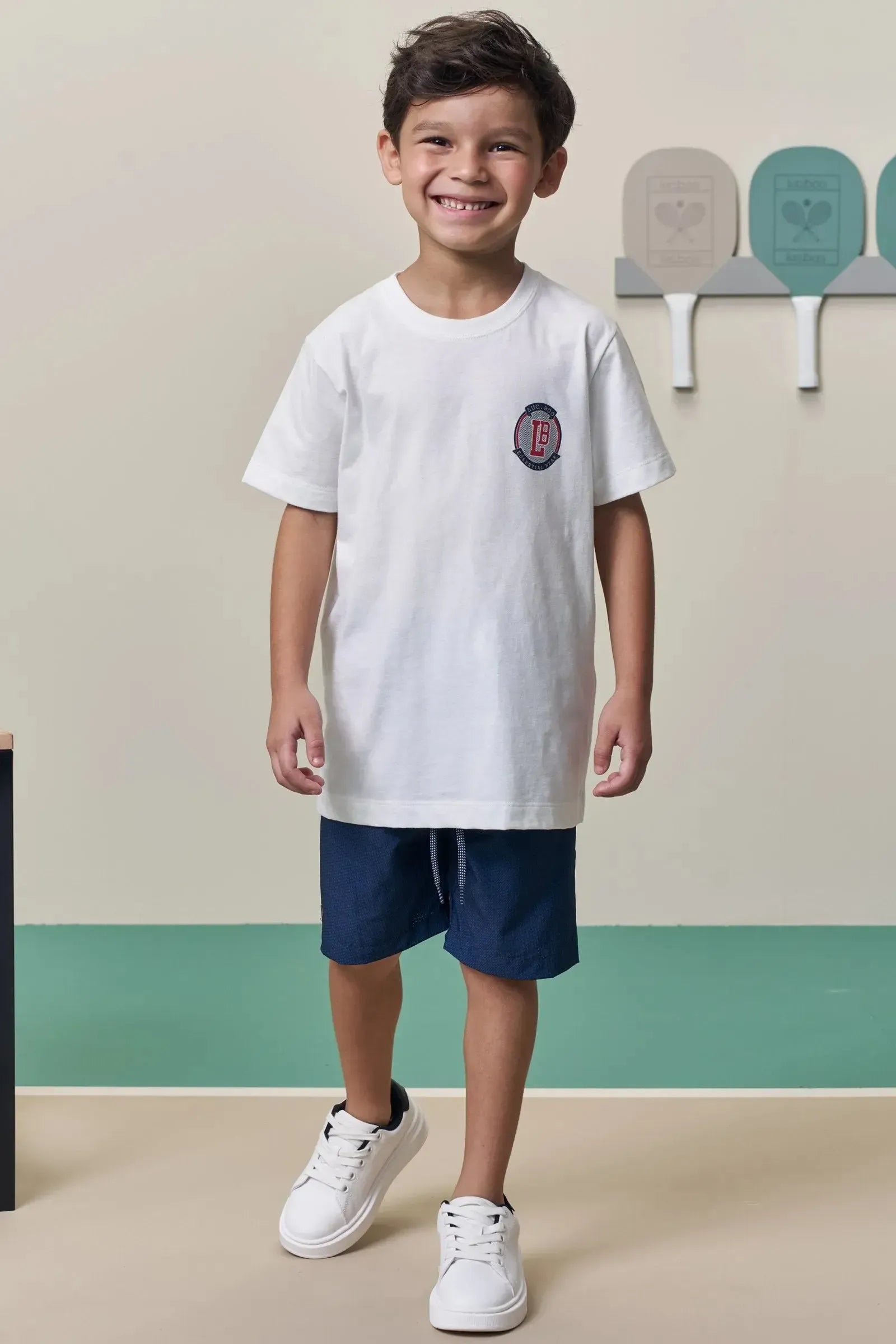 Bermuda em Ripstop Air Flex com Elastano 98400 LucBoo Infantil Menino