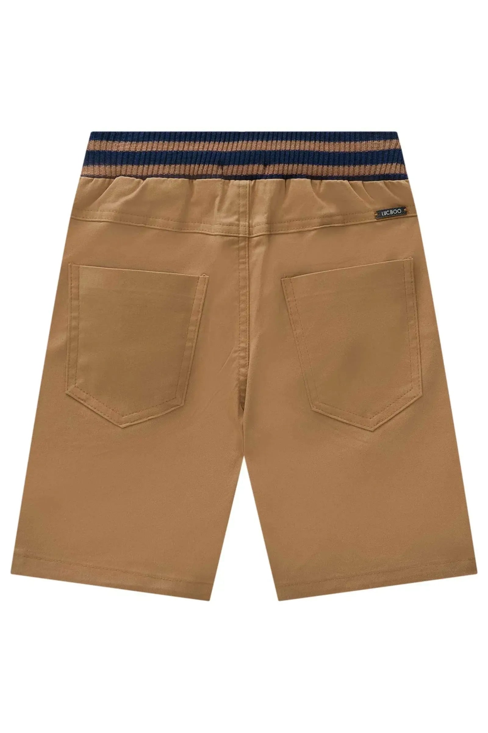 Bermuda em Sarja Caribe com Elastano 84249 LucBoo Infantil Menino