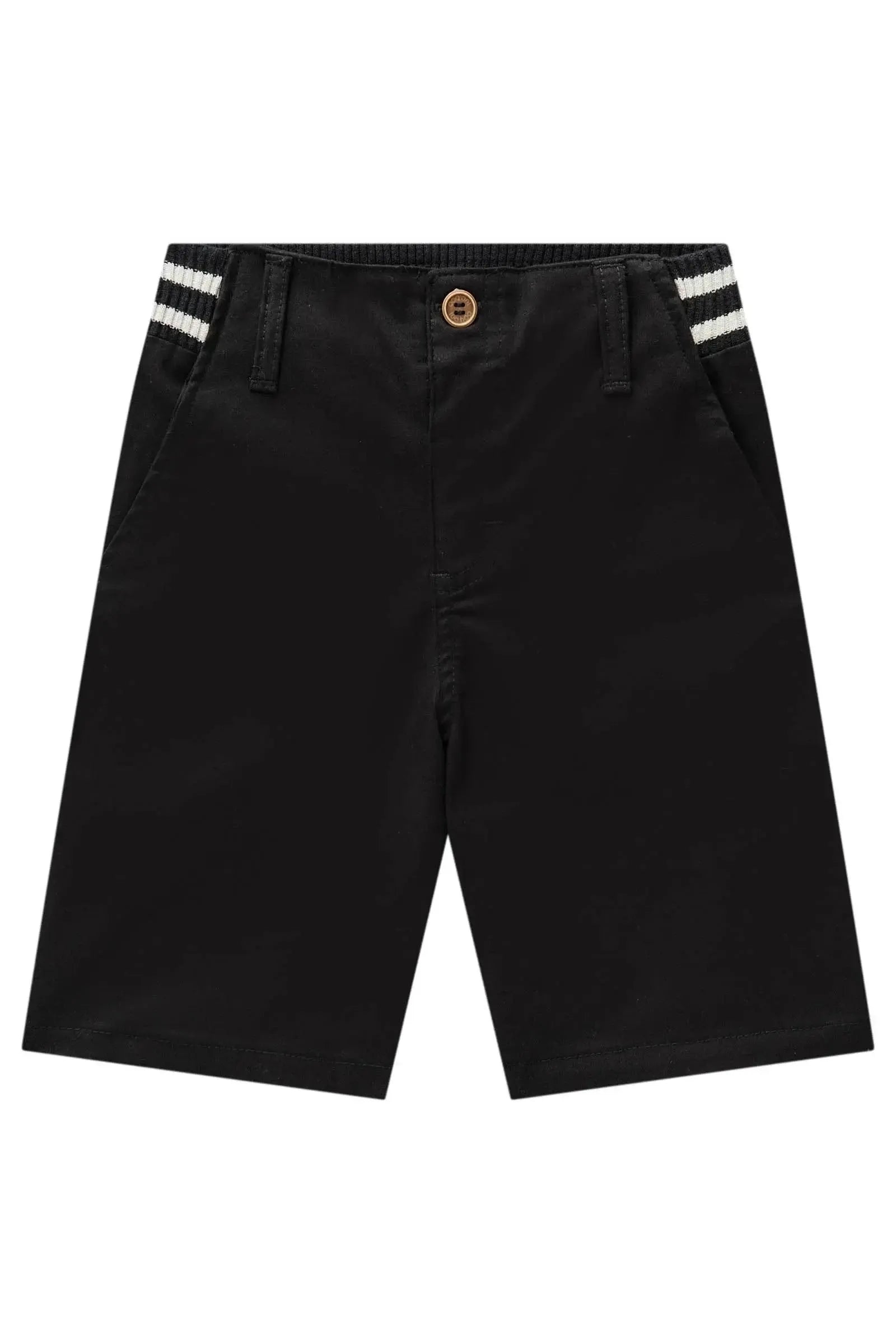 Bermuda em Sarja Caribe com Elastano 84249 LucBoo Infantil Menino