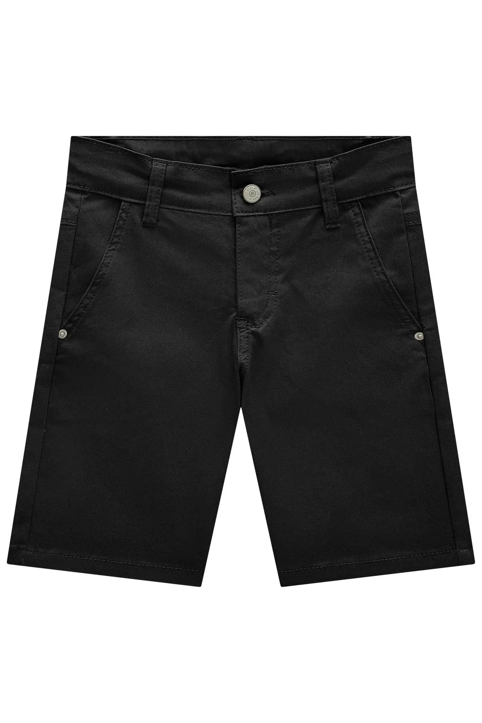 Bermuda em Sarja Caribe com Elastano 85961 LucBoo Infantil Menino