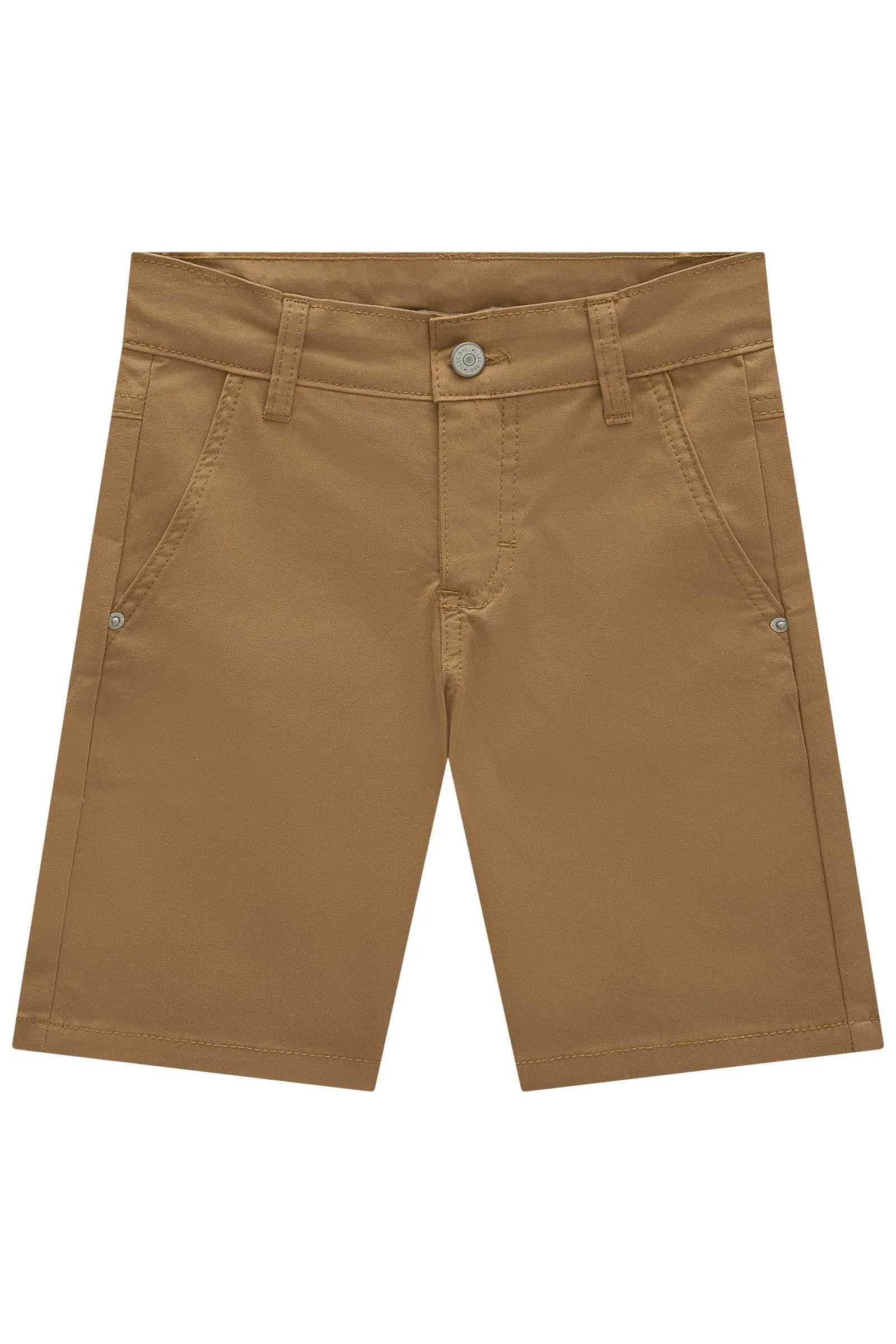 Bermuda em Sarja Caribe com Elastano 85961 LucBoo Infantil Menino