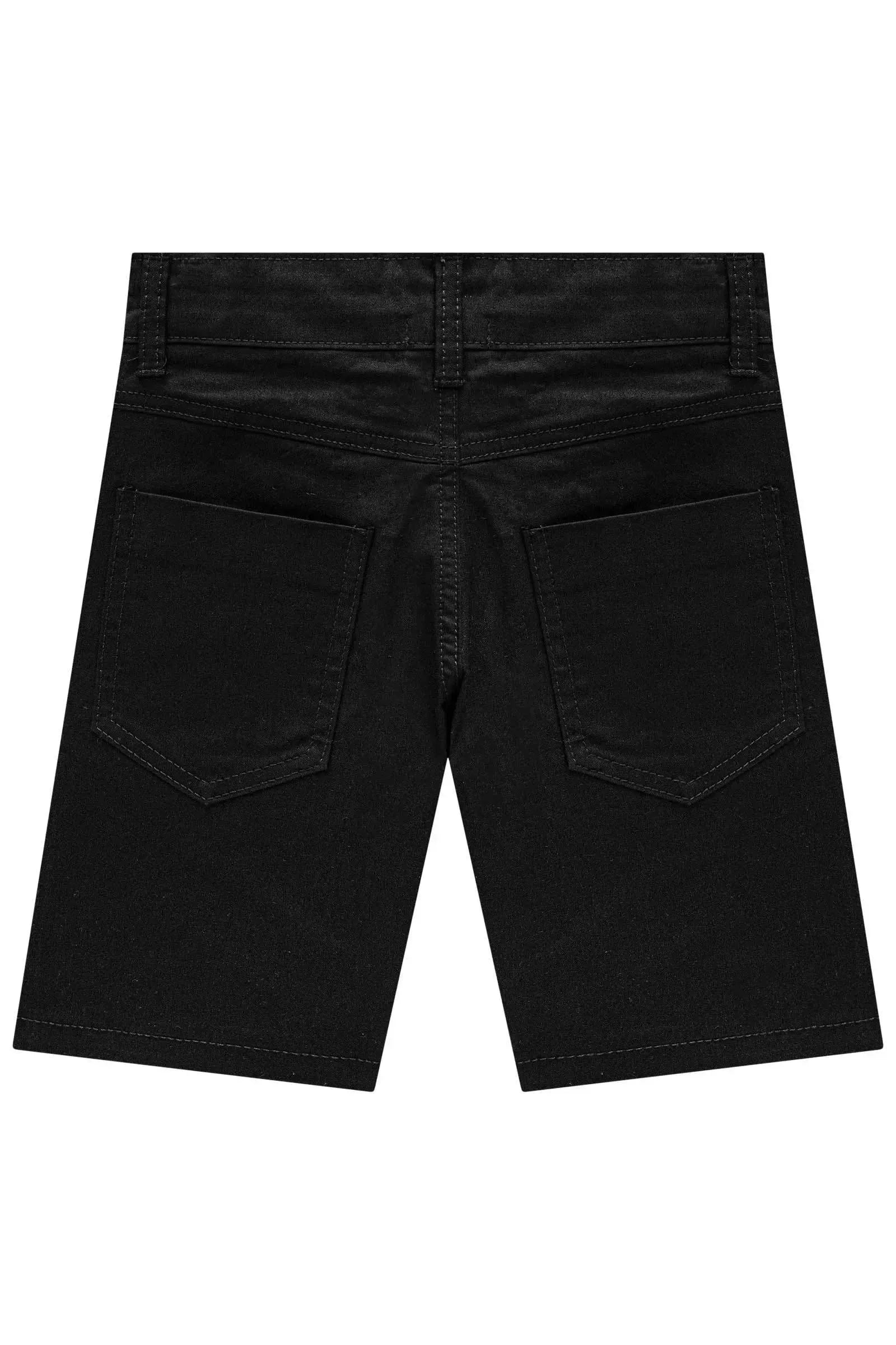 Bermuda em Sarja Caribe com Elastano 85961 LucBoo Infantil Menino