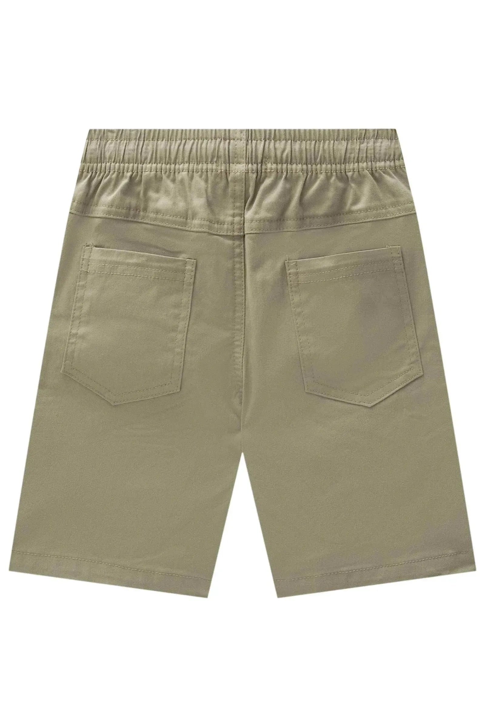 Bermuda em Sarja Caribe com Elastano 88894 LucBoo Infantil Menino