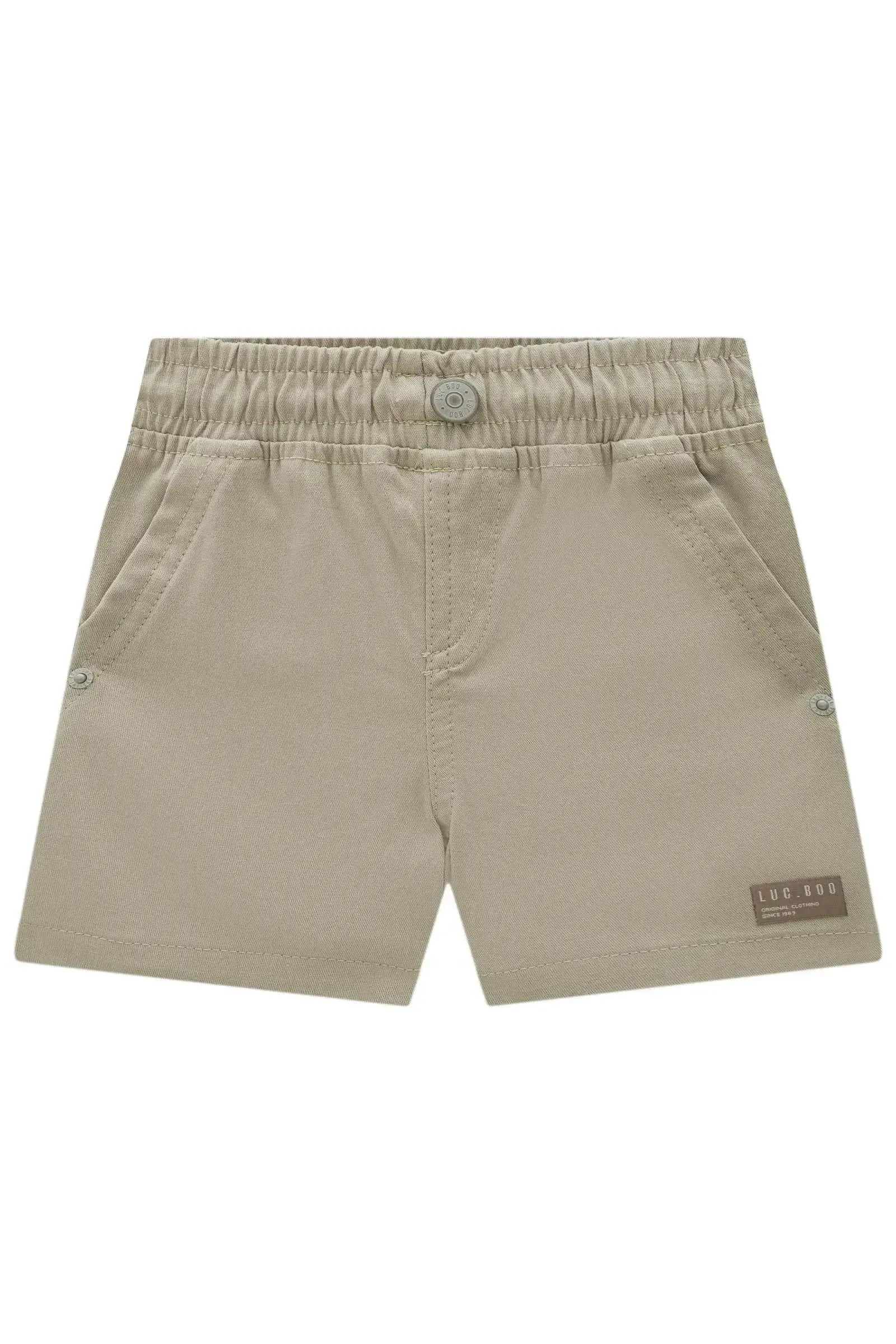 Bermuda em Sarja Girassol com Elastano 87301 LucBoo Bebê Menino
