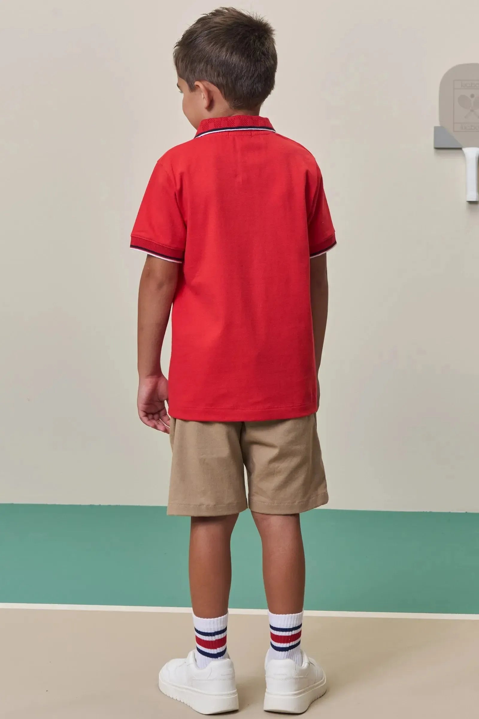 Bermuda em Sarja Girassol com Elastano 98405 LucBoo Infantil Menino