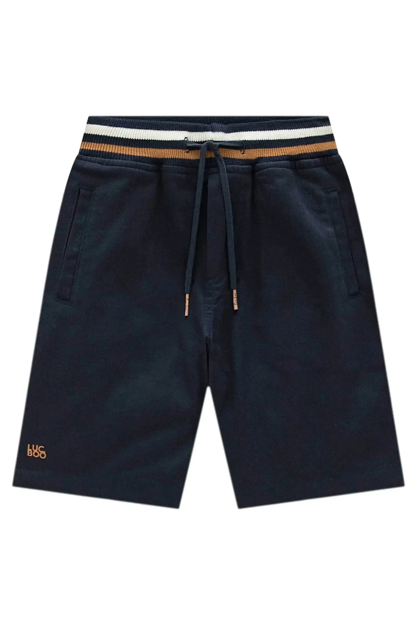 Bermuda em Sarja Girassol com Elastano 99298 LucBoo Infantil Menino