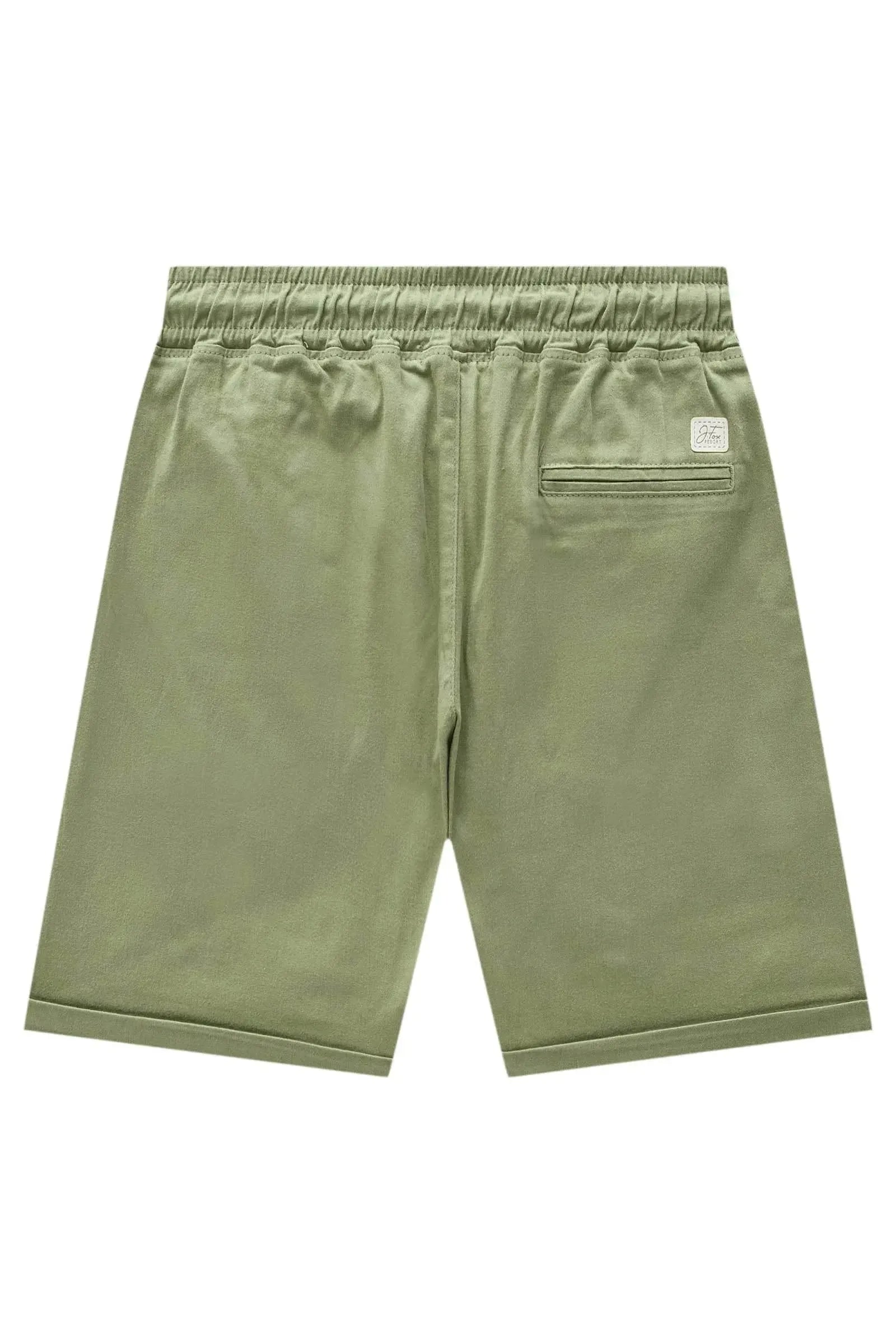 Bermuda em Sarja Ônix com Elastano 83795 Johnny Fox Teen Menino