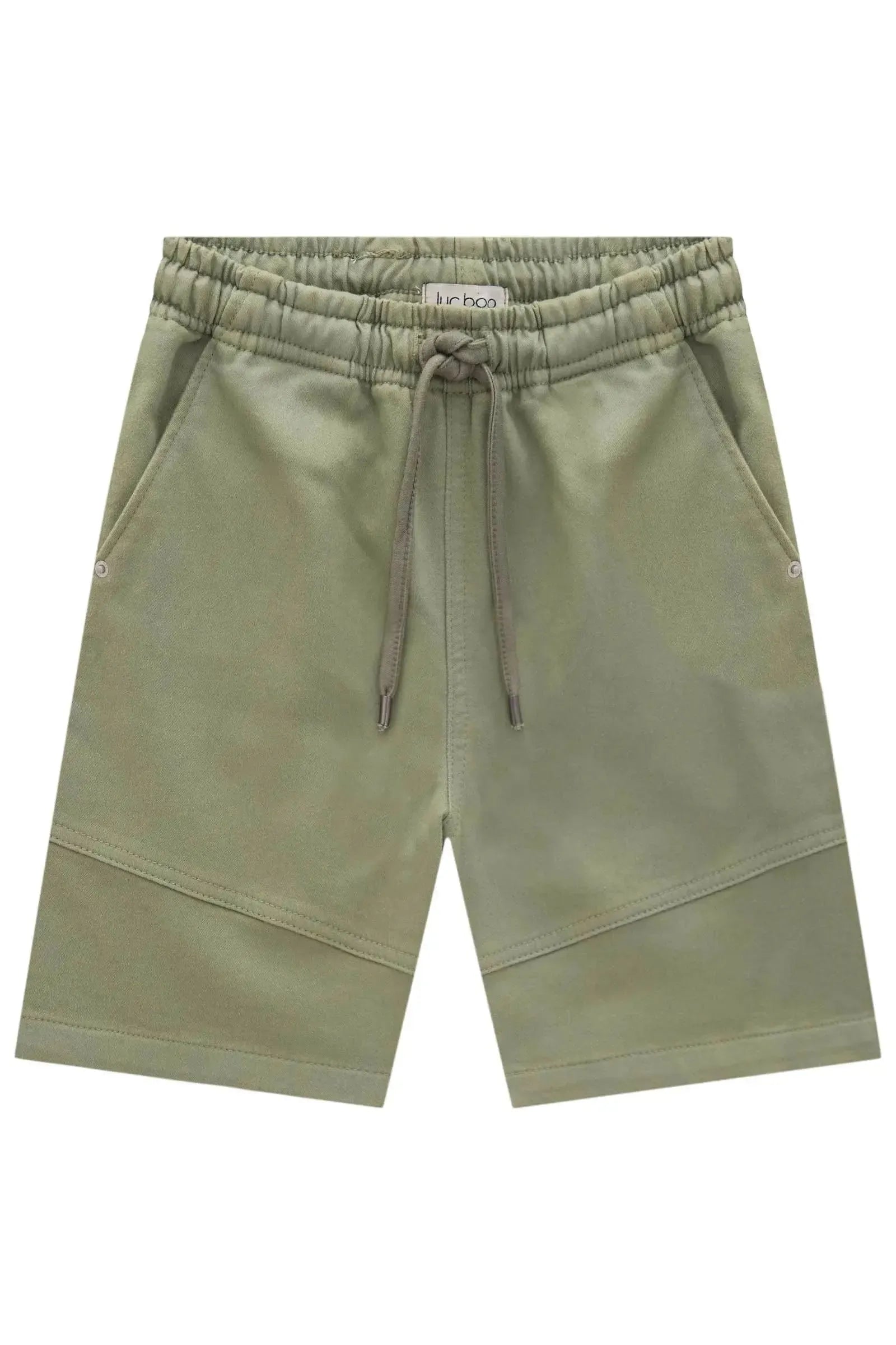 Bermuda em Sarja Soft com Elastano 84491 LucBoo Infantil Menino