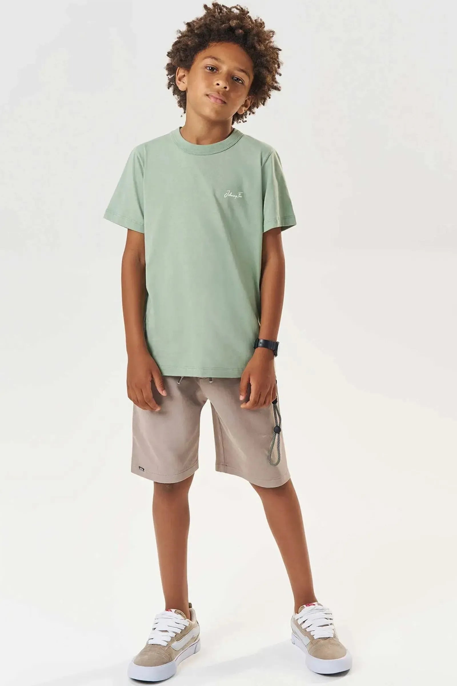 Bermuda em Sarja Squash com Elastano 85059 Johnny Fox Teen Menino