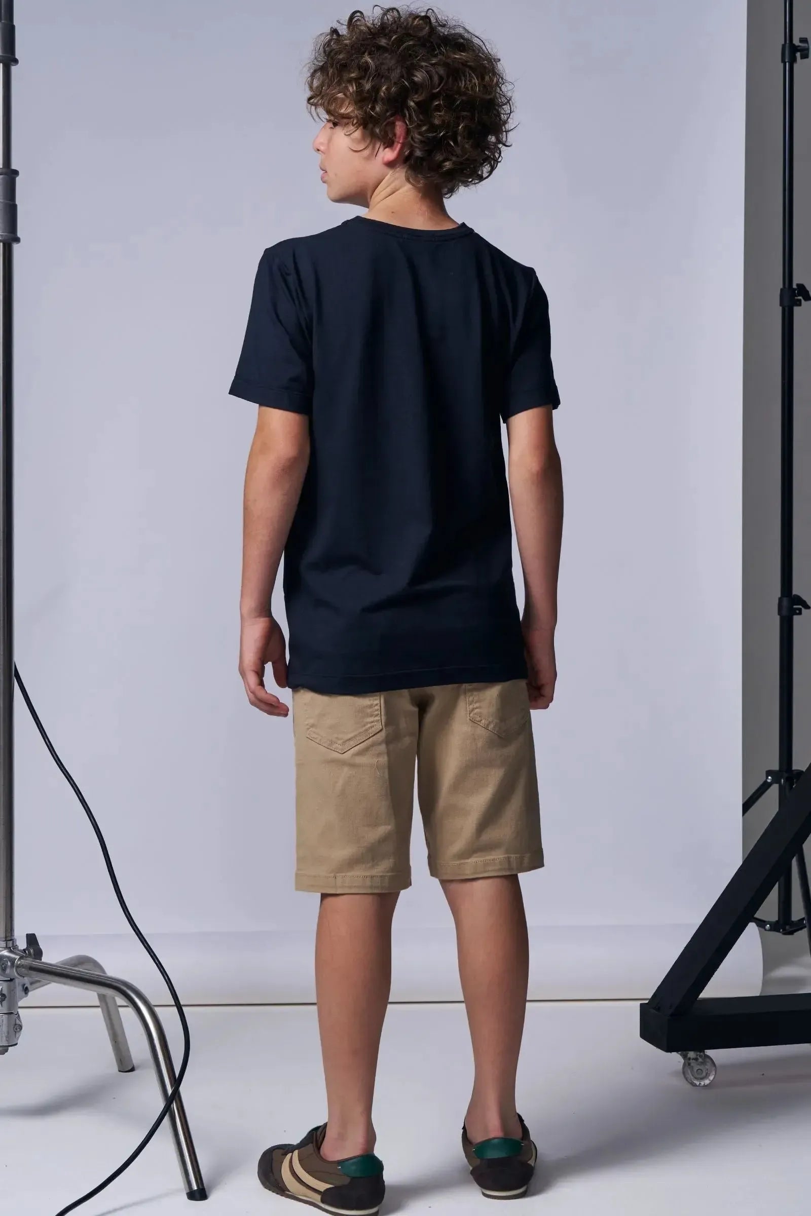Bermuda em Sarja Stretch 96062 Johnny Fox Teen Menino
