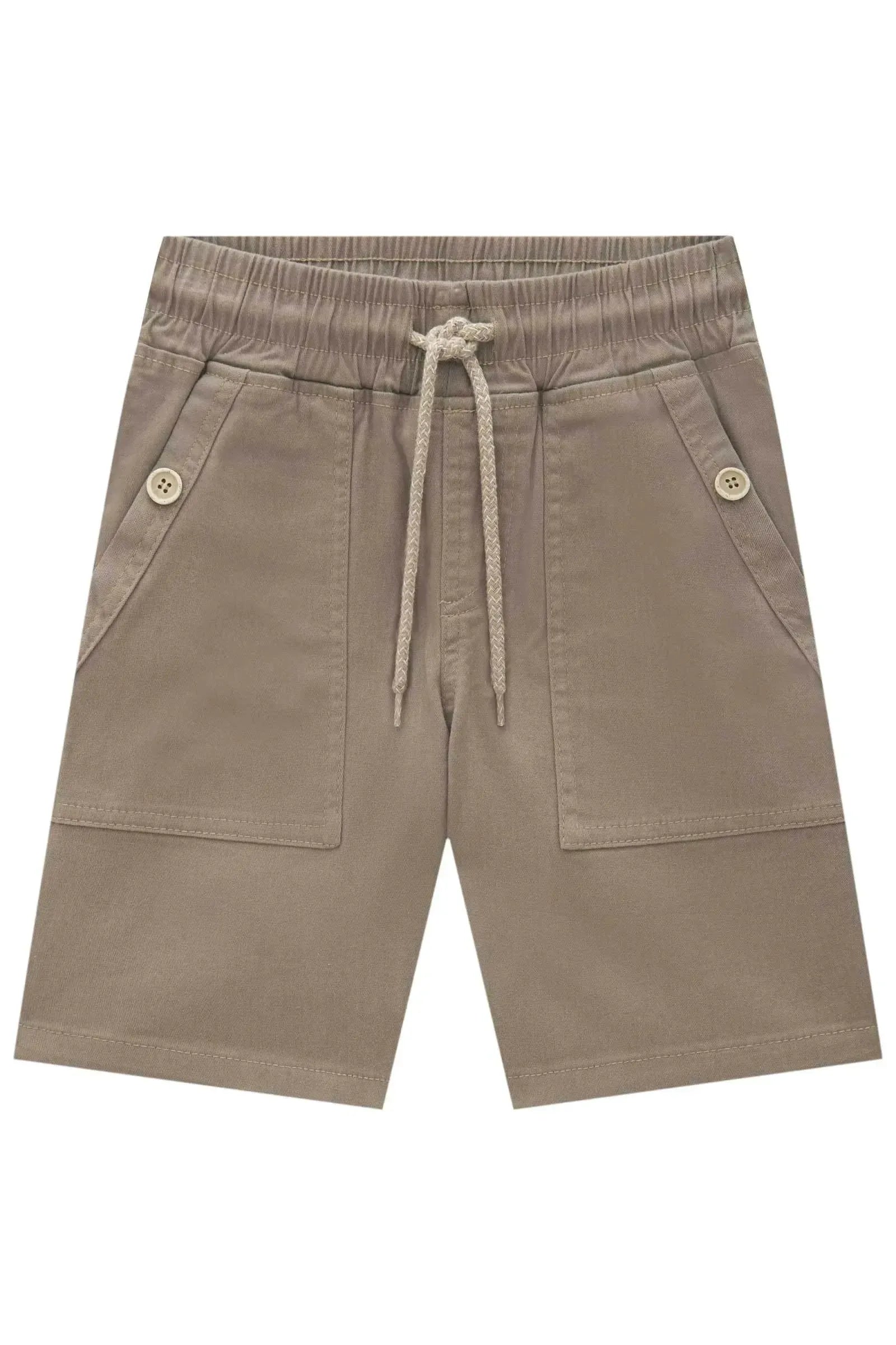 Bermuda em Sarja Stretch com Elastano 93682 LucBoo Infantil Menino