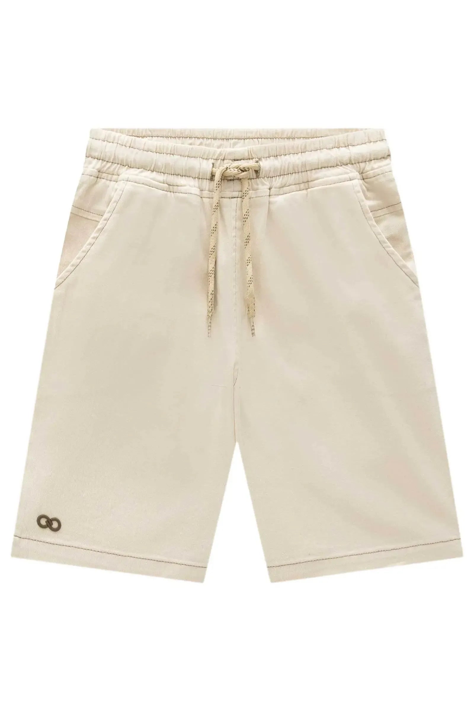 Bermuda em Sarja Stretch com Elastano 96540 LucBoo Infantil Menino