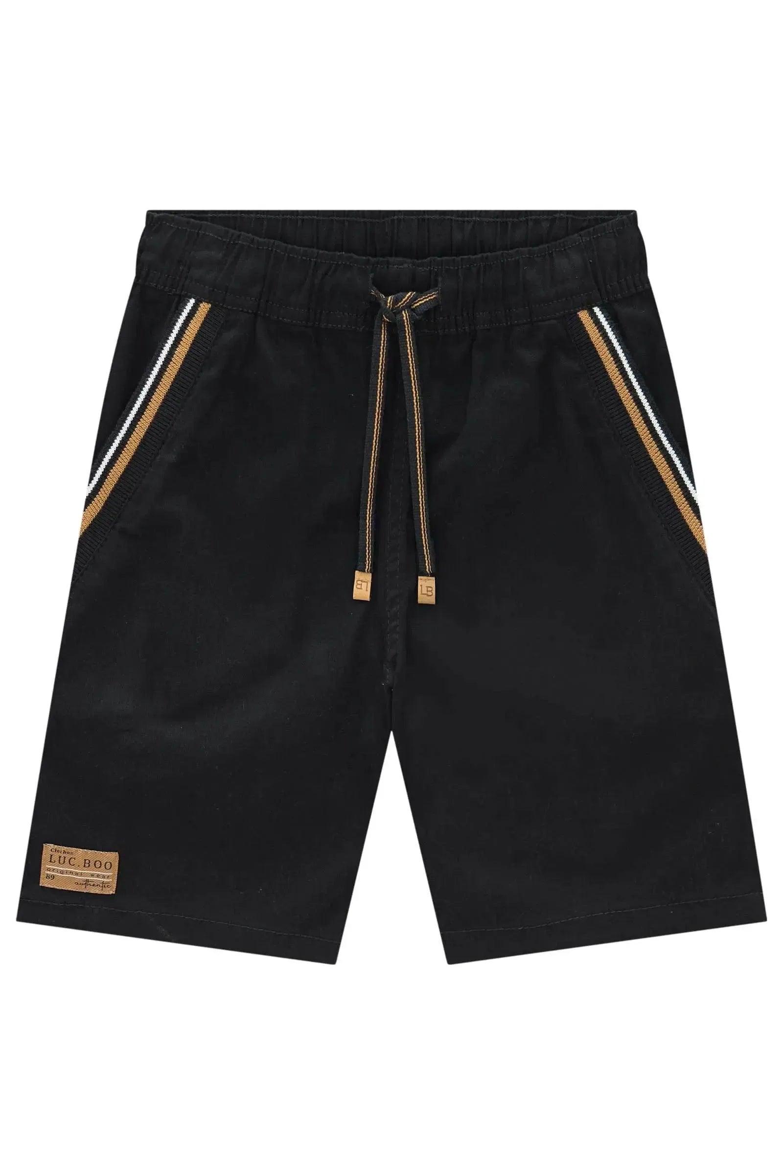 Bermuda em Sarja Stretch com Elastano 97046 LucBoo Infantil Menino