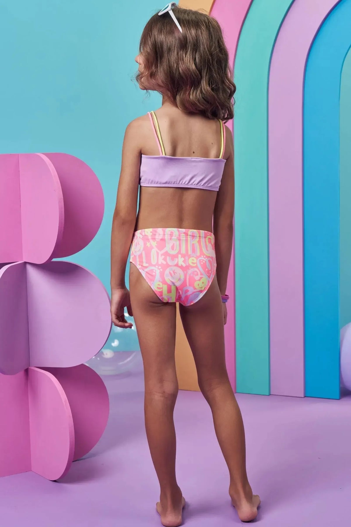 Biquini em Malha com Proteção UV50+ 98987 Kukiê Infantil Menina