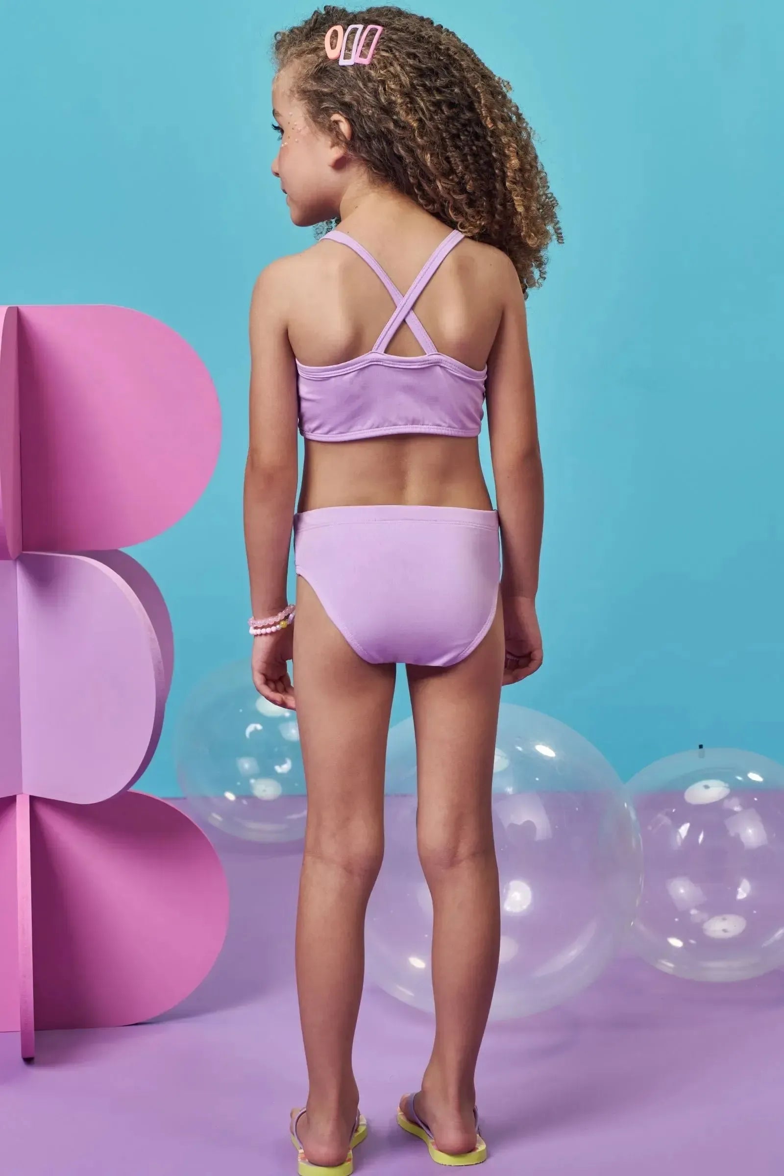 Biquíni em Malha com Proteção UV50+ 99186 Kukiê Infantil Menina