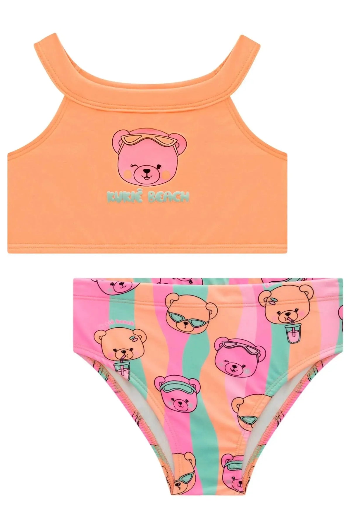 Biquíni em Malha com Proteção UV50+ 99283 Kukiê Infantil Menina