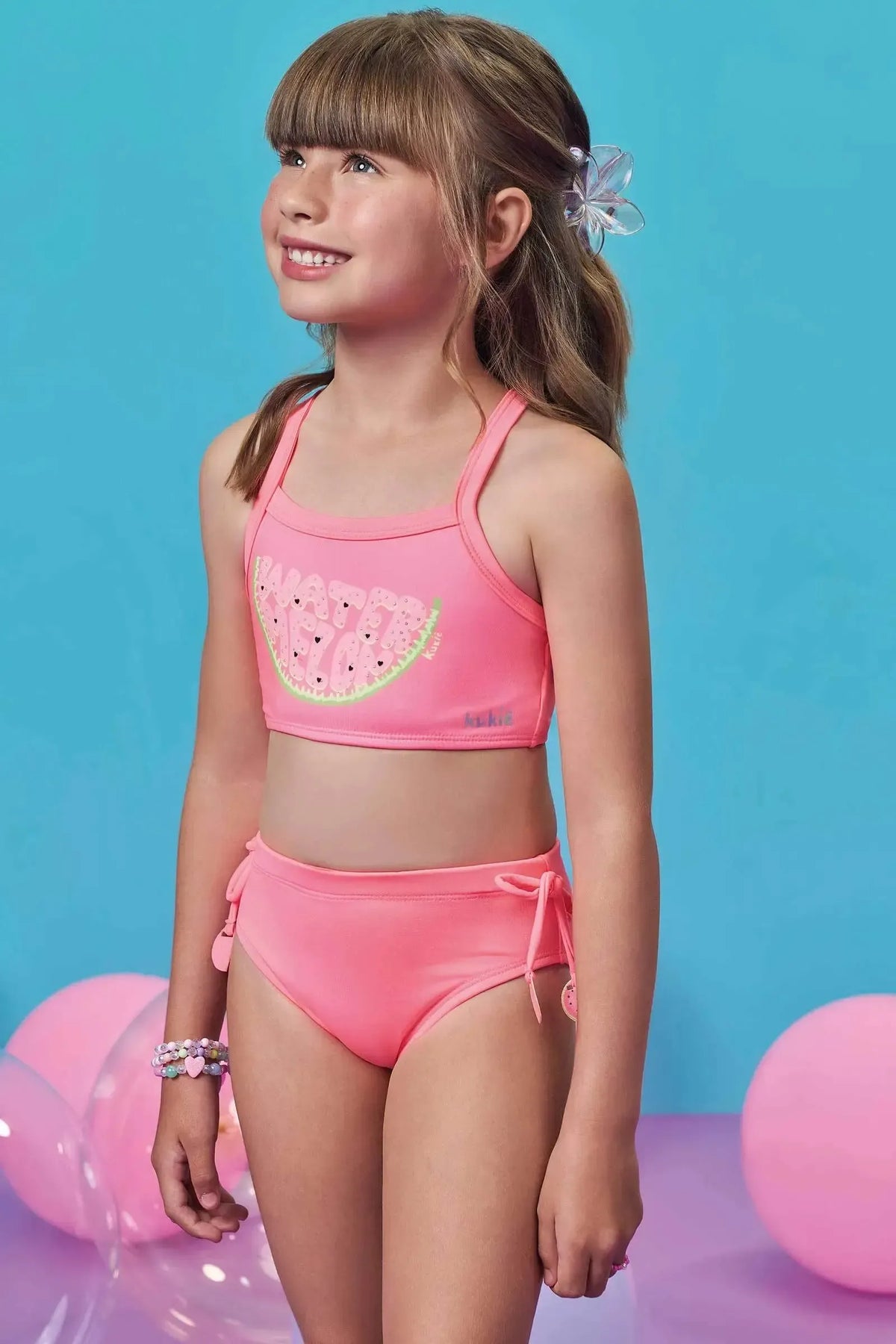 Biquíni em Malha com Proteção UV50+ 99504 Kukiê Infantil Menina
