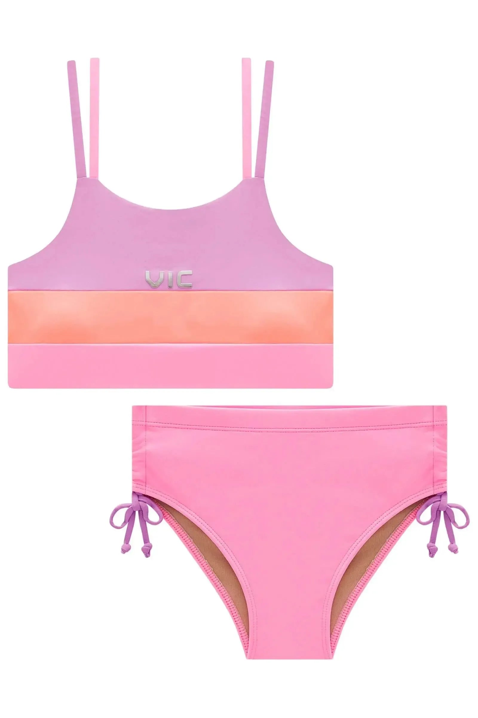 Biquíni em Malha Poliamida UV50 99482 Vic Teen Menina