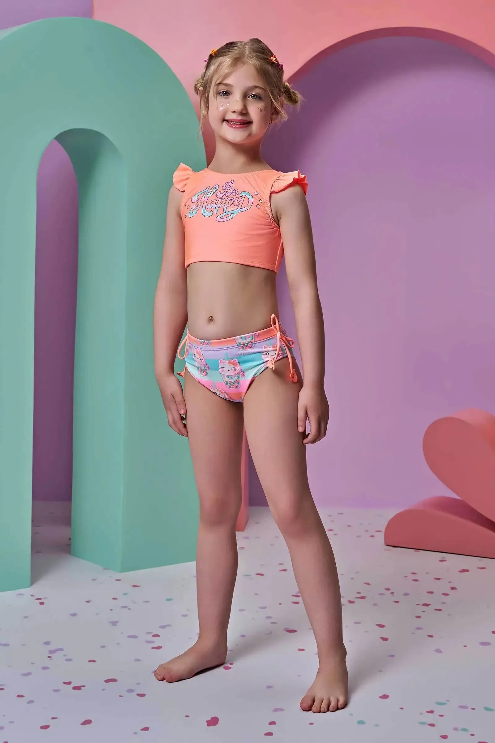 Biquíni em Malha UV Dry com Proteção UV 50+ 93175 Infanti Infantil Menina
