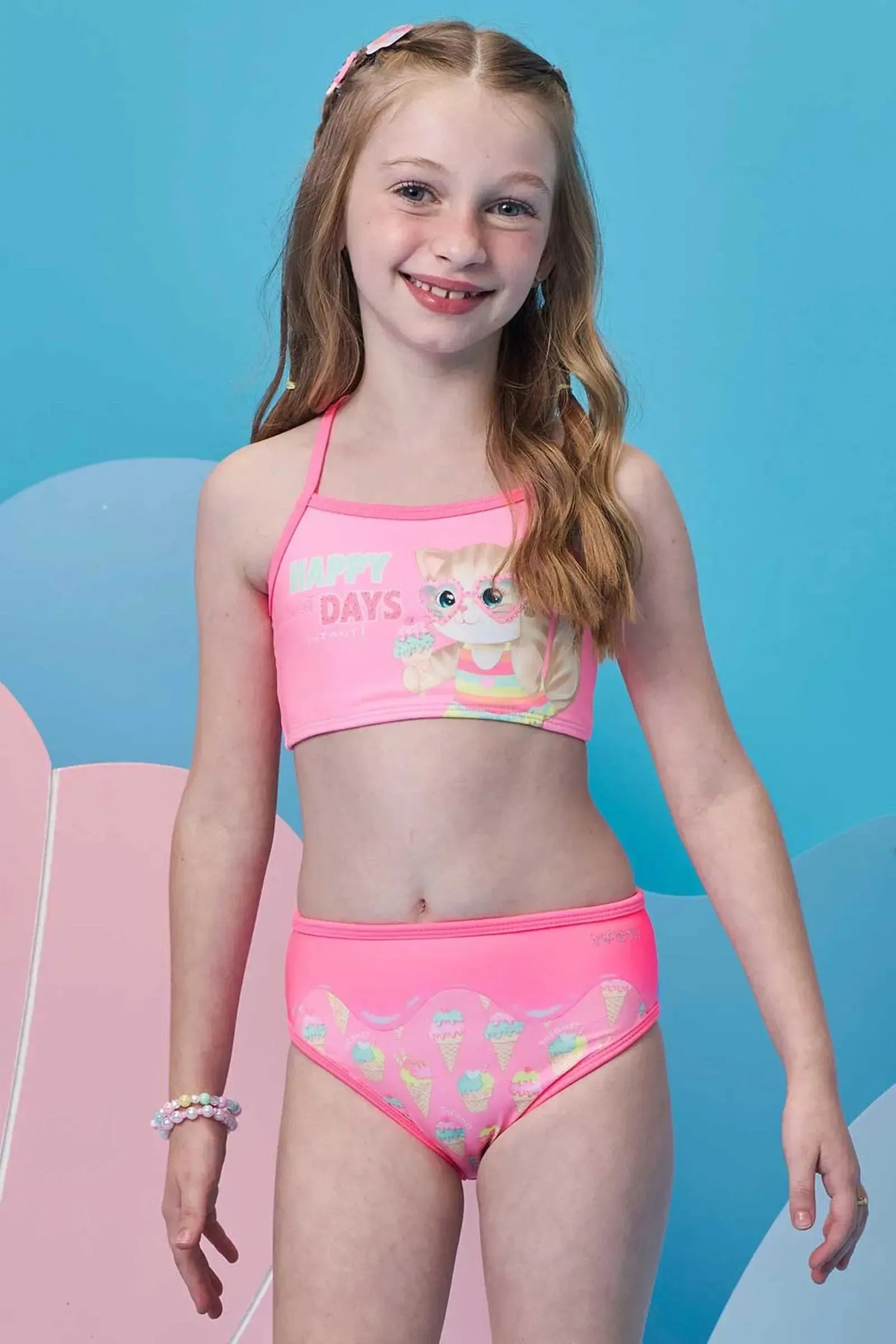Biquíni em Malha UV Dry com Proteção UV 50+ 99171 Infanti Infantil Menina