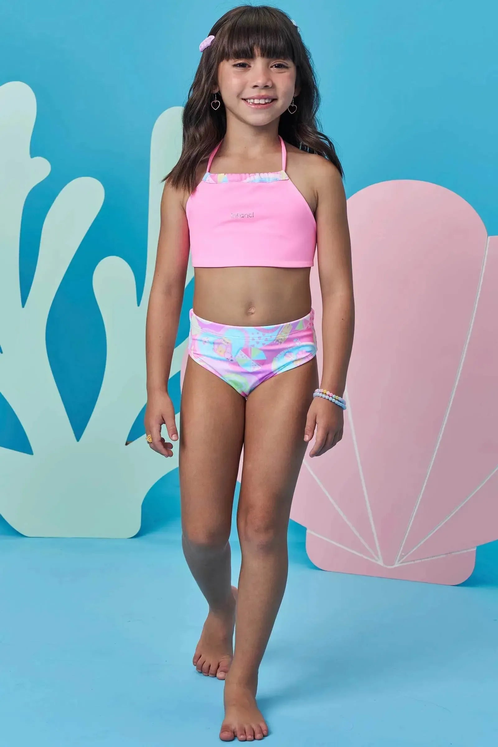 Biquíni Reversível em Malha UV Dry com Proteção UV 50+ 98406 Infanti Infantil Menina