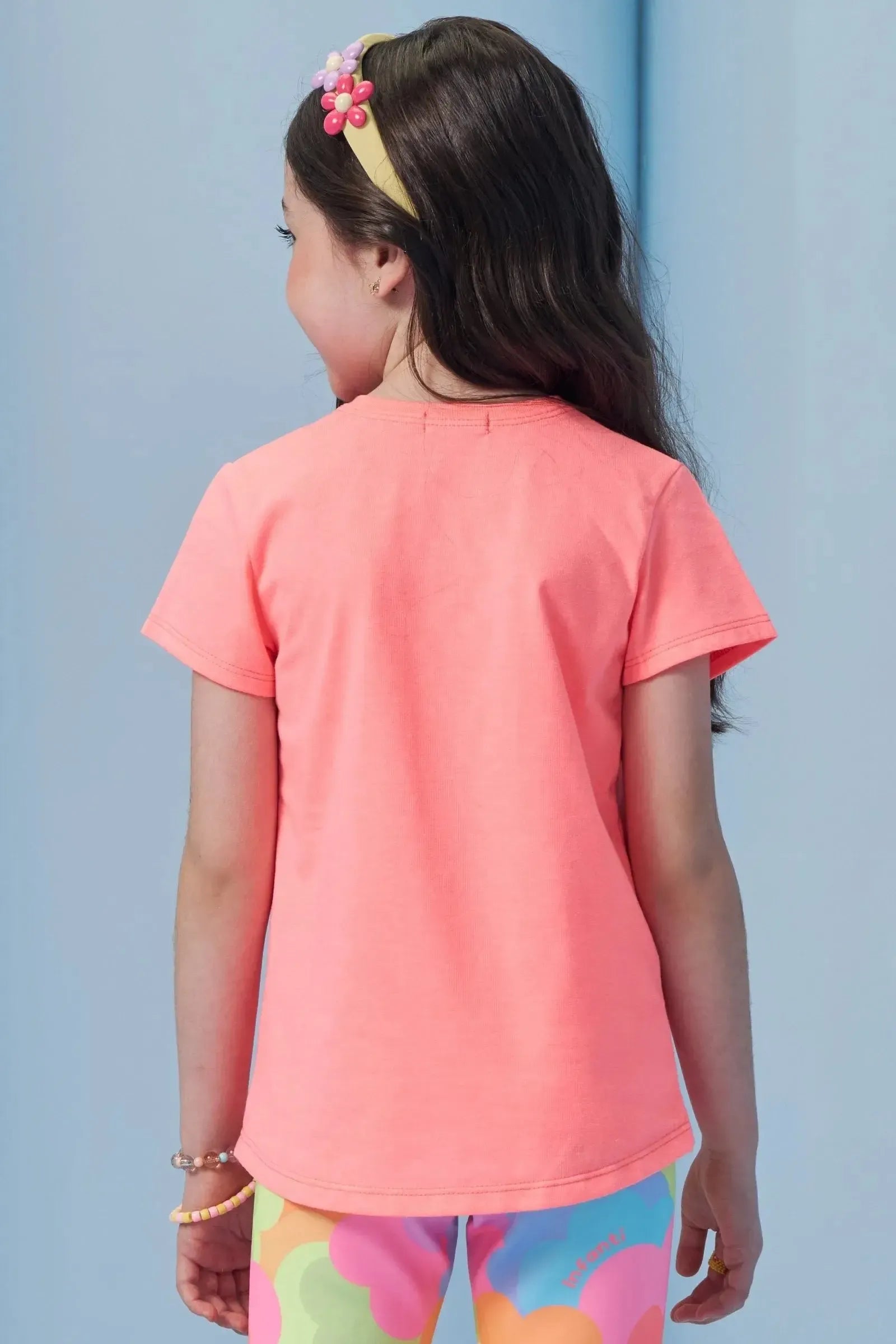 Blusa Alongada em Meia Malha 94917 Infanti Infantil Menina