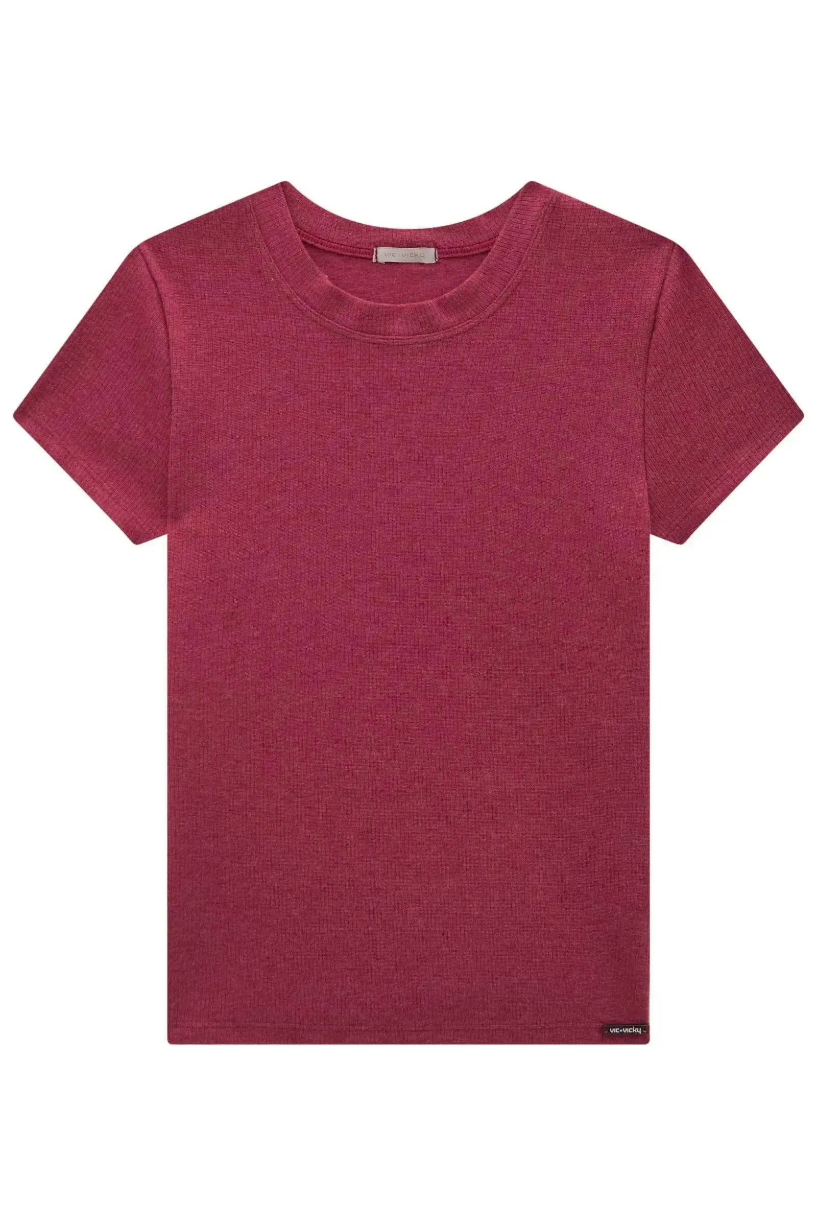 Blusa Baby Look em Canelado Liz 82850 Vic&Vicky Teen Menina