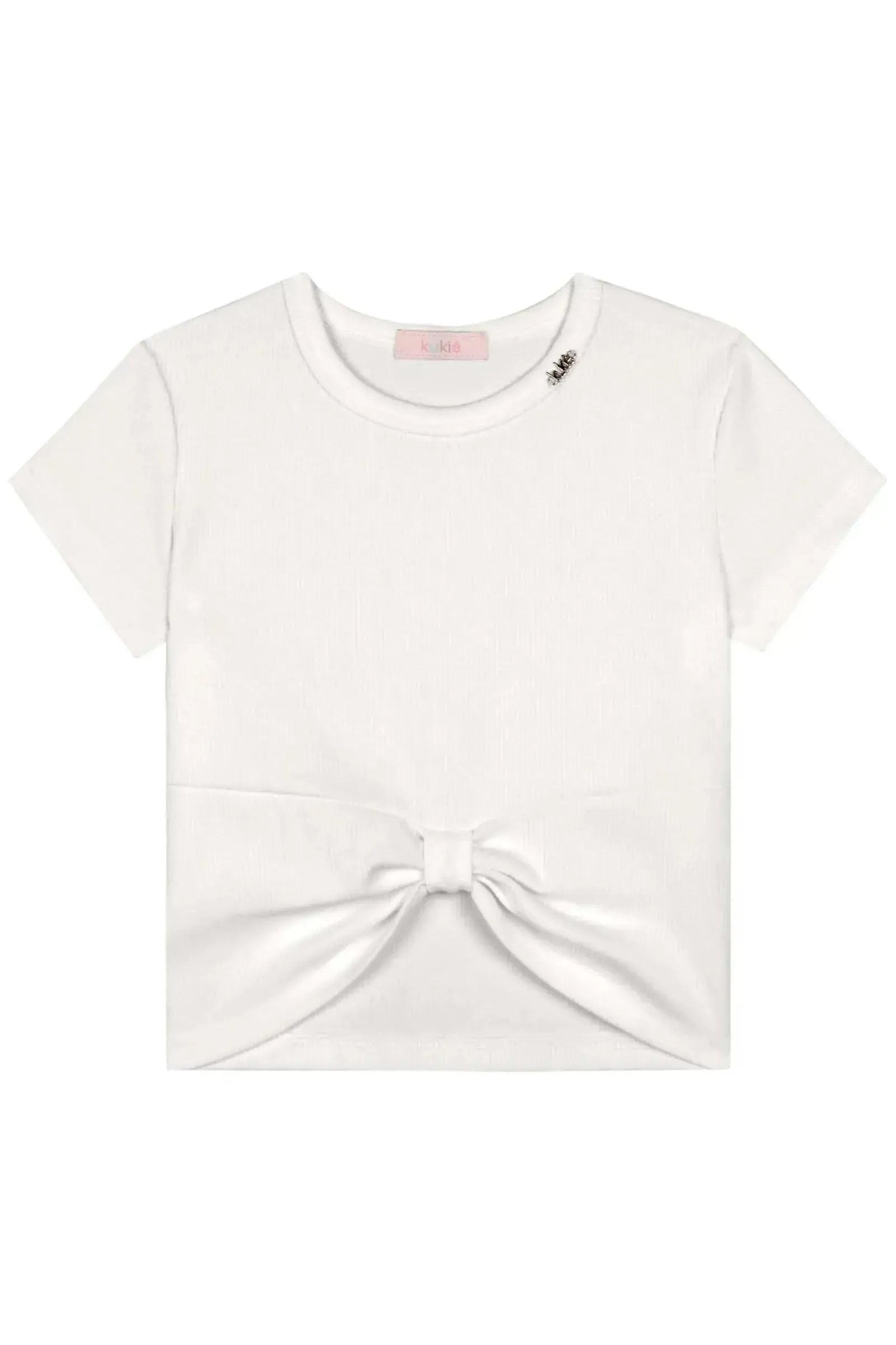 Blusa Boxy em Canelado Liz 82974 Kukiê Infantil Menina