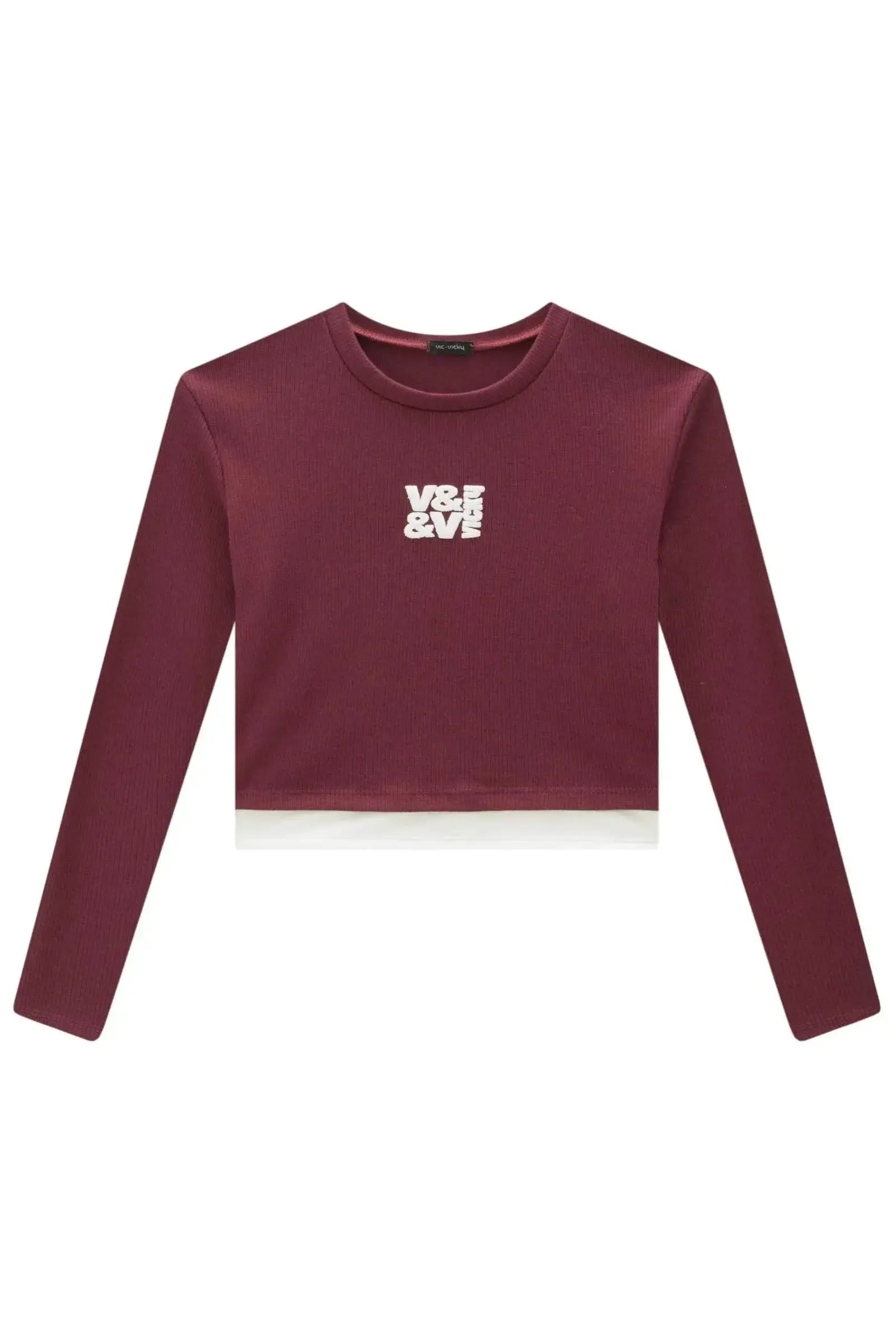 Blusa Boxy em Canelado Liz 89182 Vic&Vicky Teen Menina