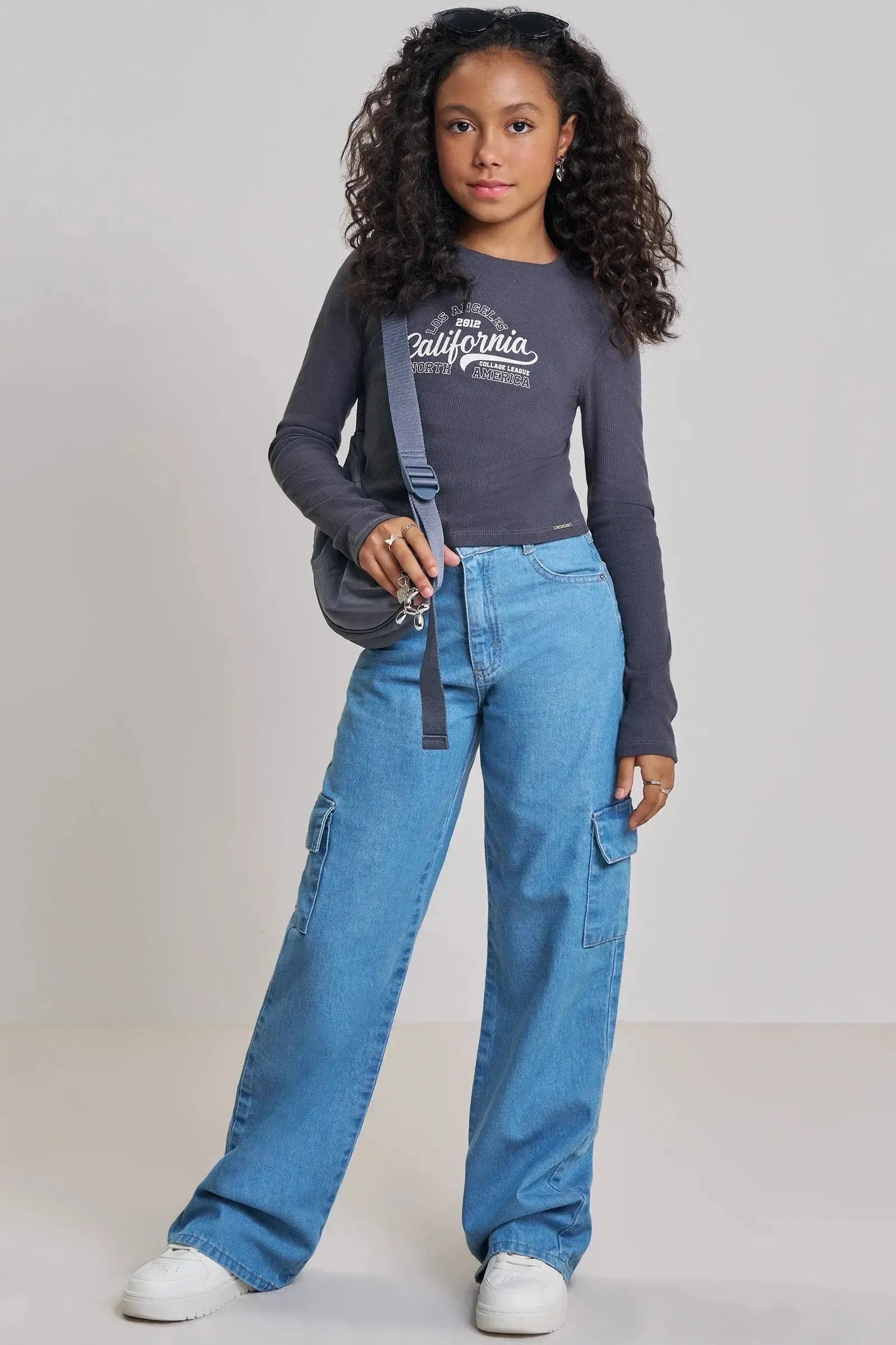 Blusa Boxy em Canelado Liz 90610 Vic&Vicky Teen Menina