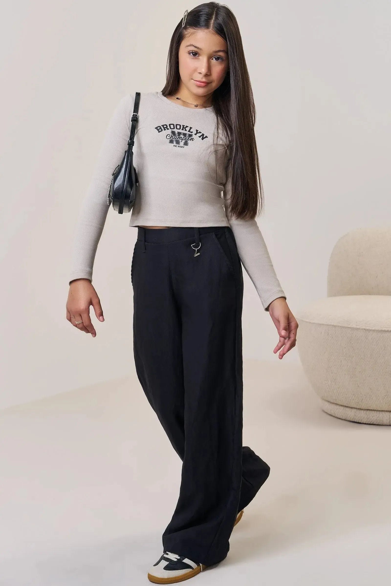 Blusa Boxy em Canelado Liz 90614 Vic&Vicky Teen Menina