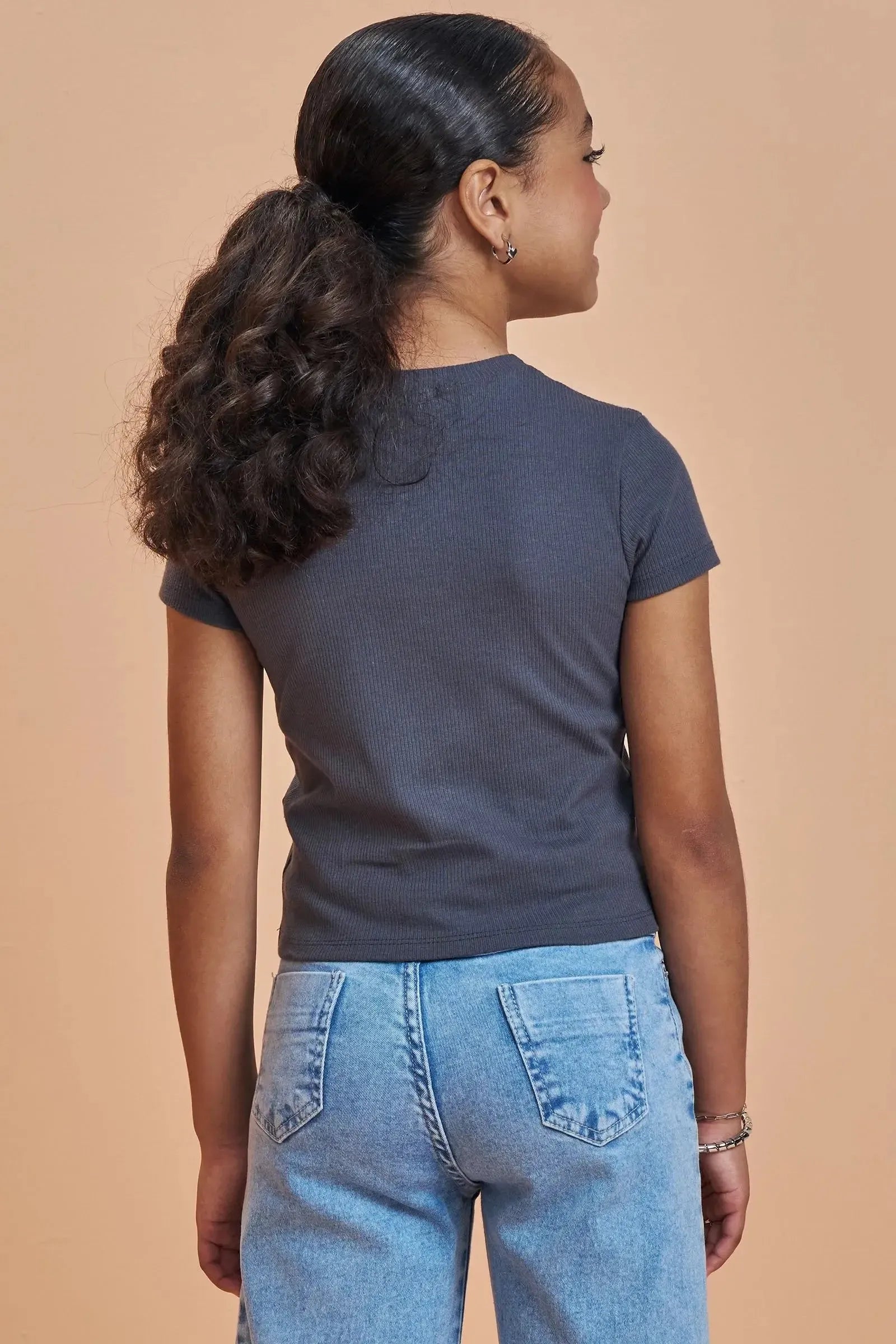 Blusa Boxy em Canelado Liz 93463 Vic&Vicky Teen Menina