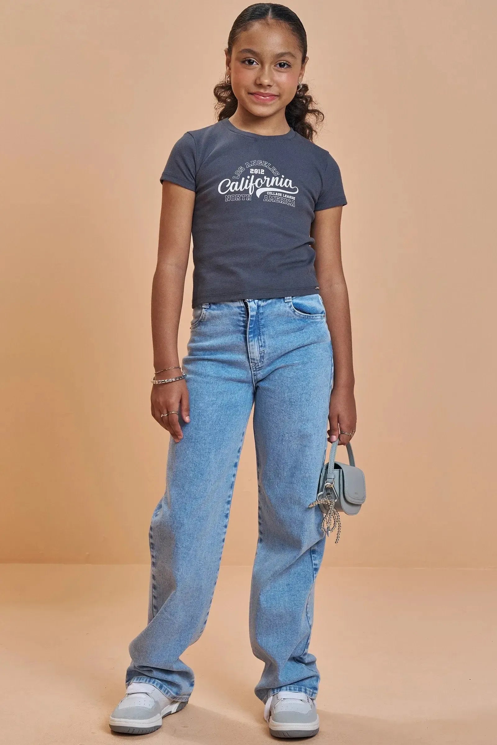 Blusa Boxy em Canelado Liz 93463 Vic&Vicky Teen Menina