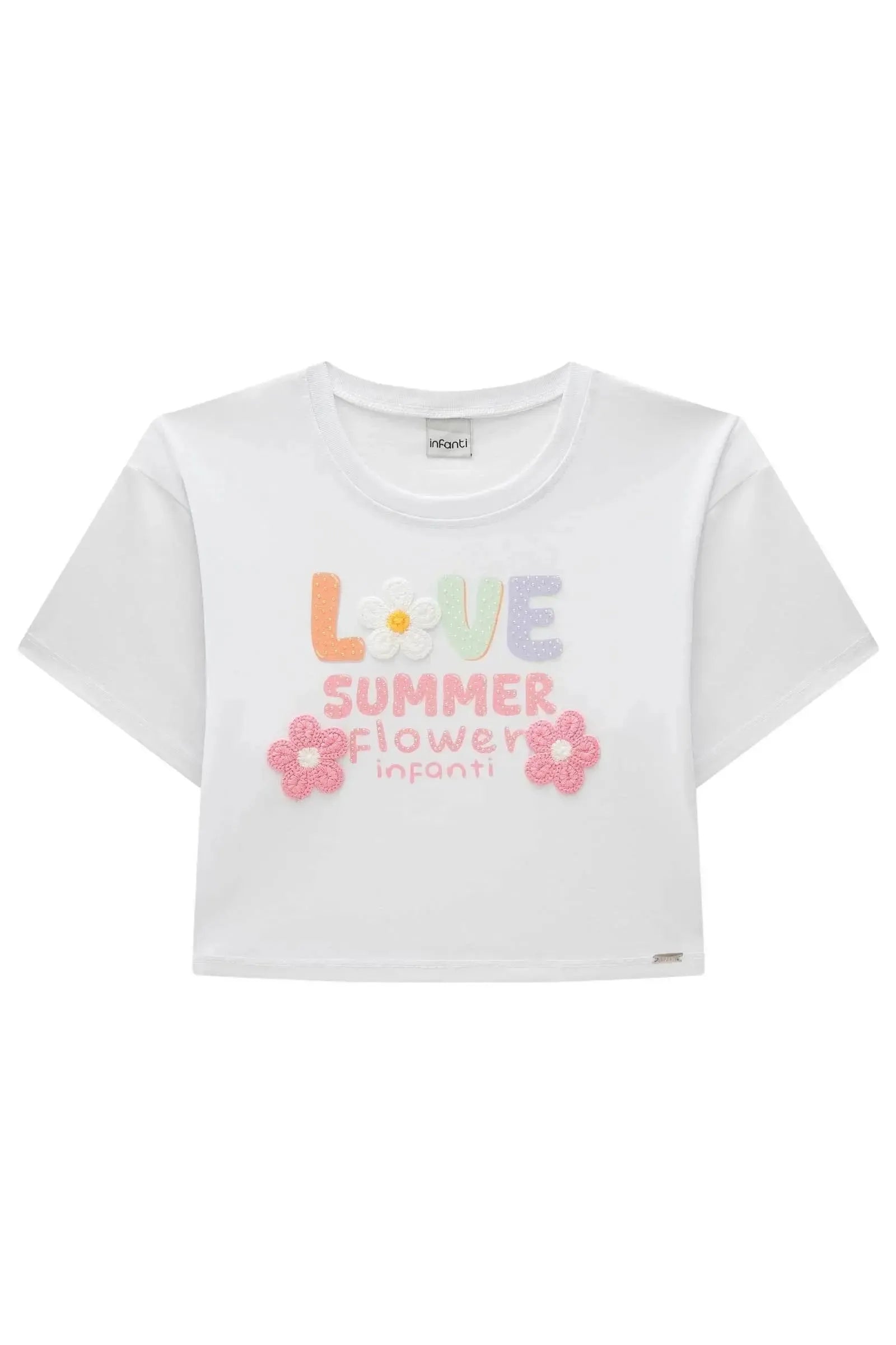 Blusa Boxy em Meia Malha 83018 Infanti Infantil Menina