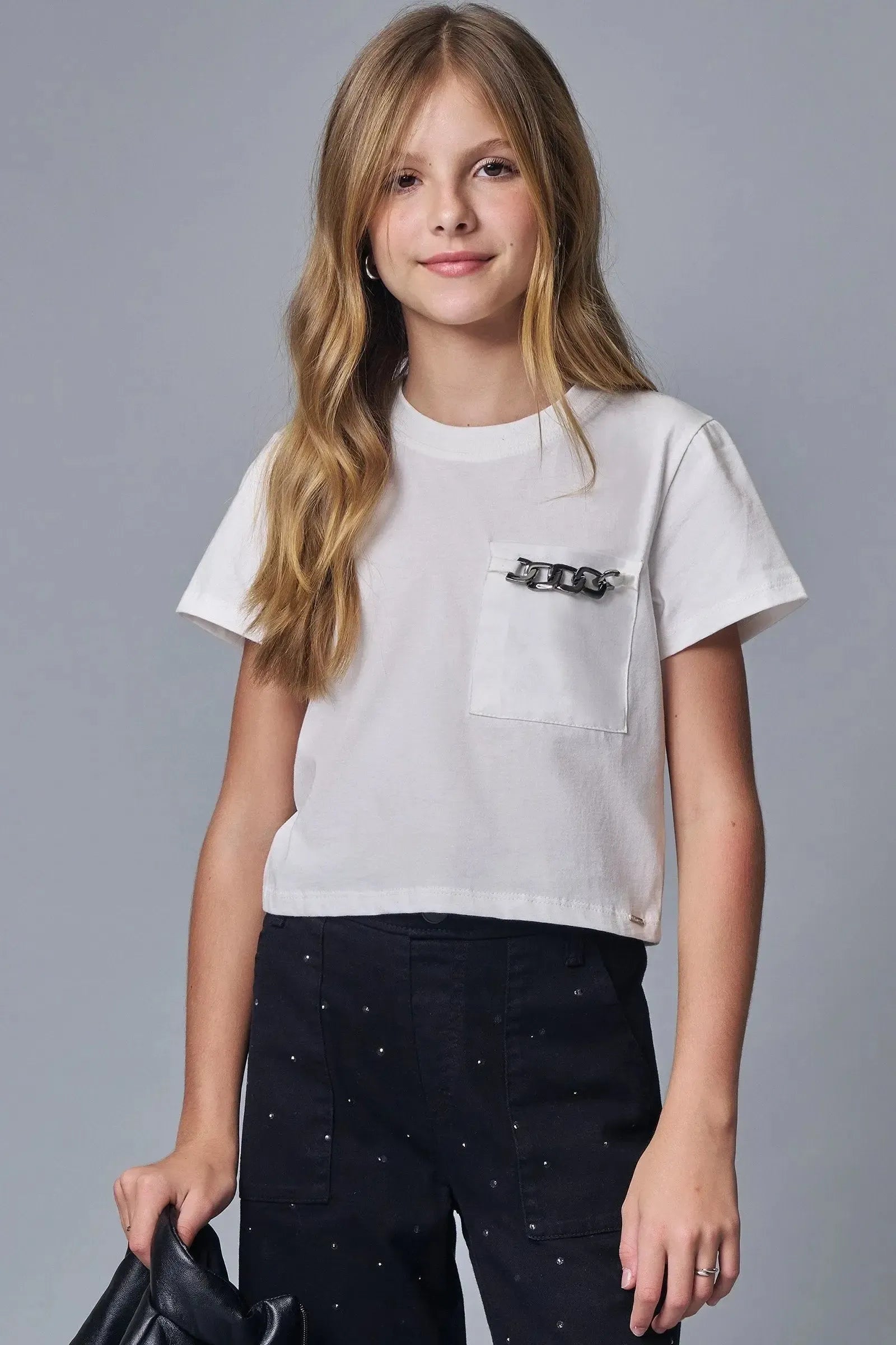 Blusa Boxy em Meia Malha 89037 Lilimoon Teen Menina